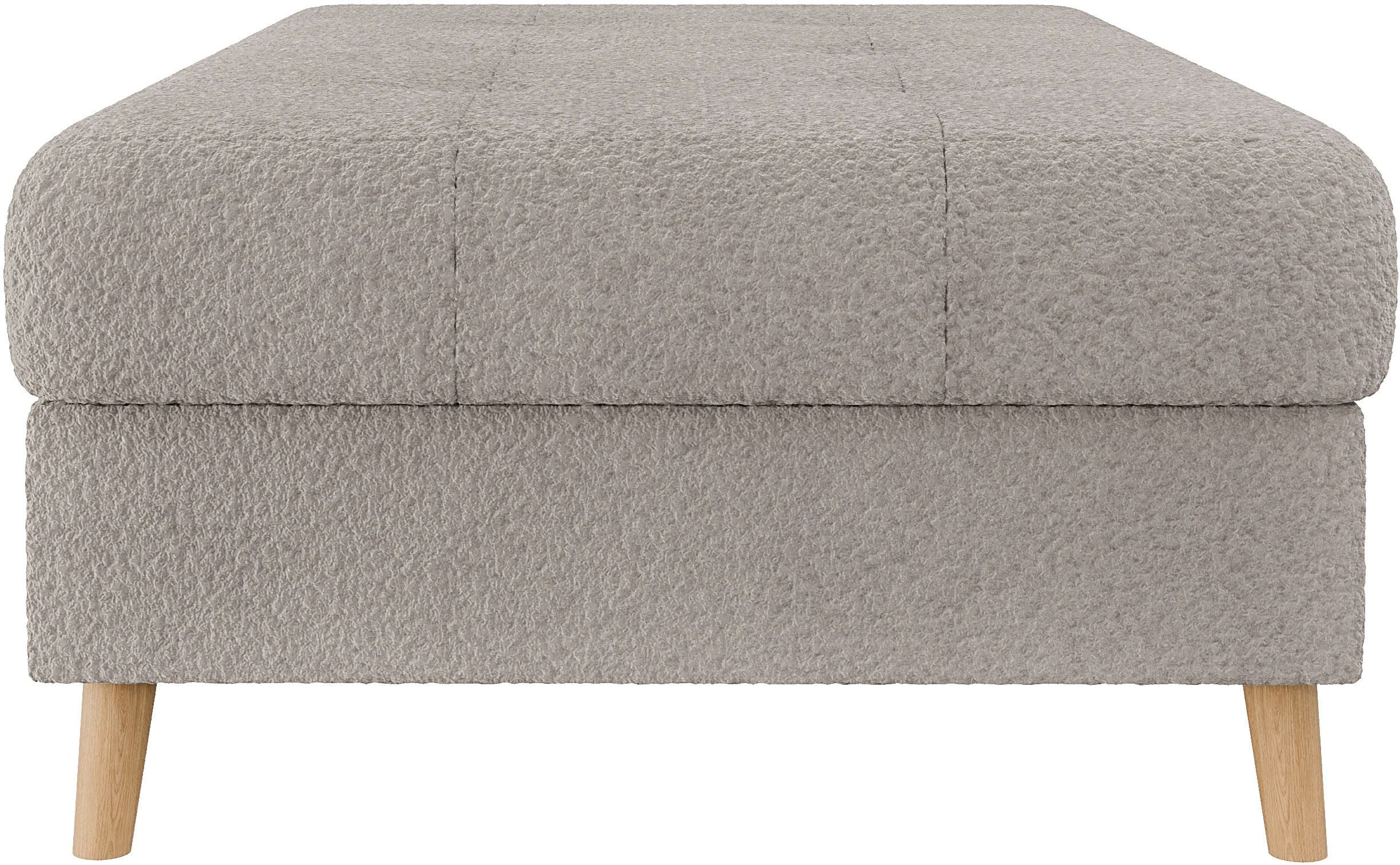 Home affaire Hocker CHARRE XXL, stiksel in het zitgedeelte, afmetingen: B/D/H: 118/73/40 cm