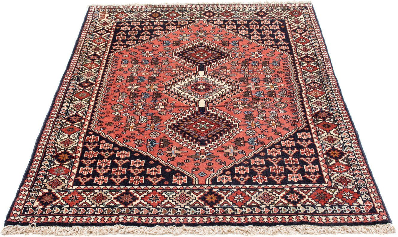 morgenland Wollen kleed Yalameh medaillon Blu scuro 144 x 102 cm Handgeknoopt