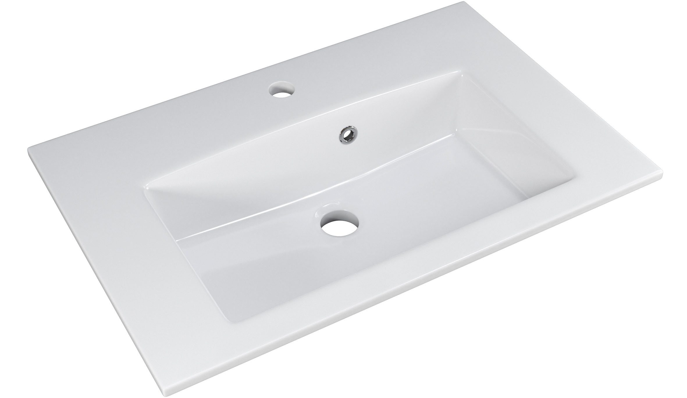 Saphir Badmeubelset Trentino 2-delig mineralen marmer wasbak, spiegelkast met LED-lamp (3 stuks)