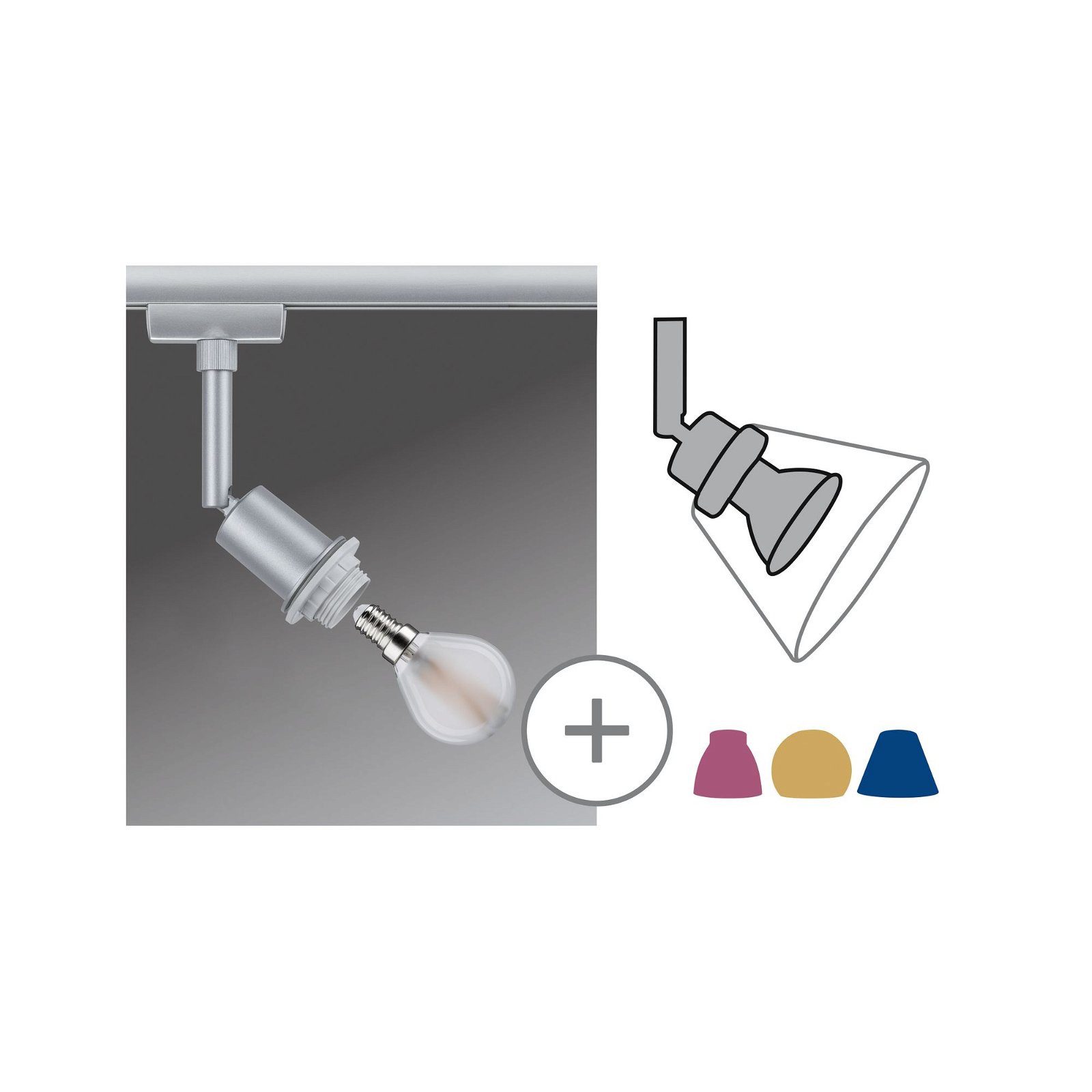 Paulmann Railsysteem-lampen URail rail spot DecoSystems Basic E14 max. 20W 230V (1-delig)