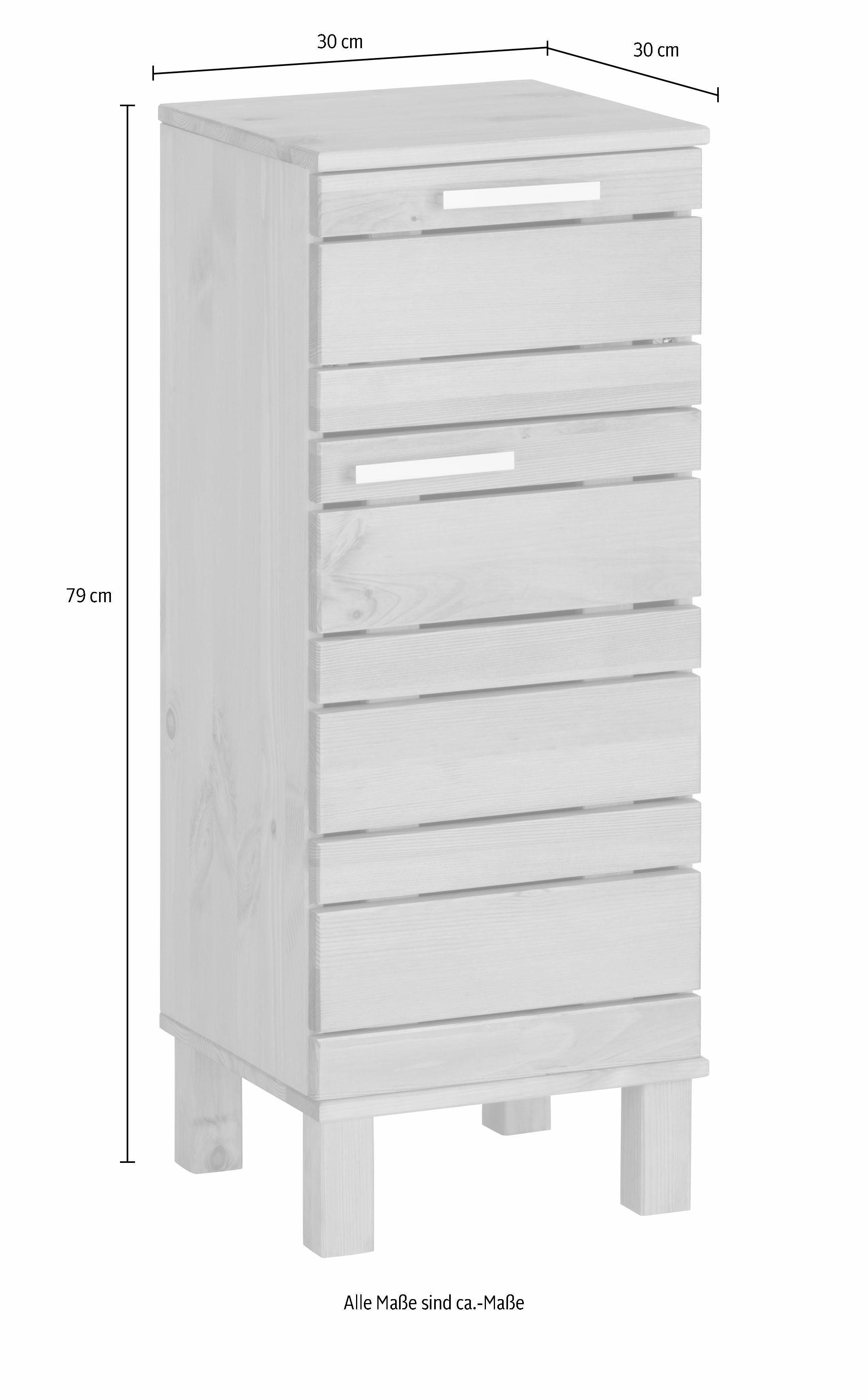 Home affaire Onderkast Josie Breedte 30,5 cm, van massief hout, verstelbare plank