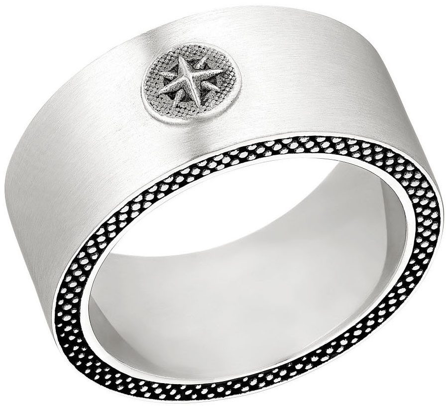 s.Oliver Ring Kompas-motief, 2037999/-800/-801/-802