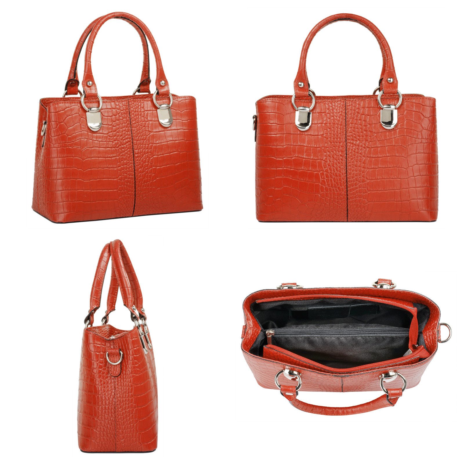 Cluty Schoudertas echt leer, made in italy