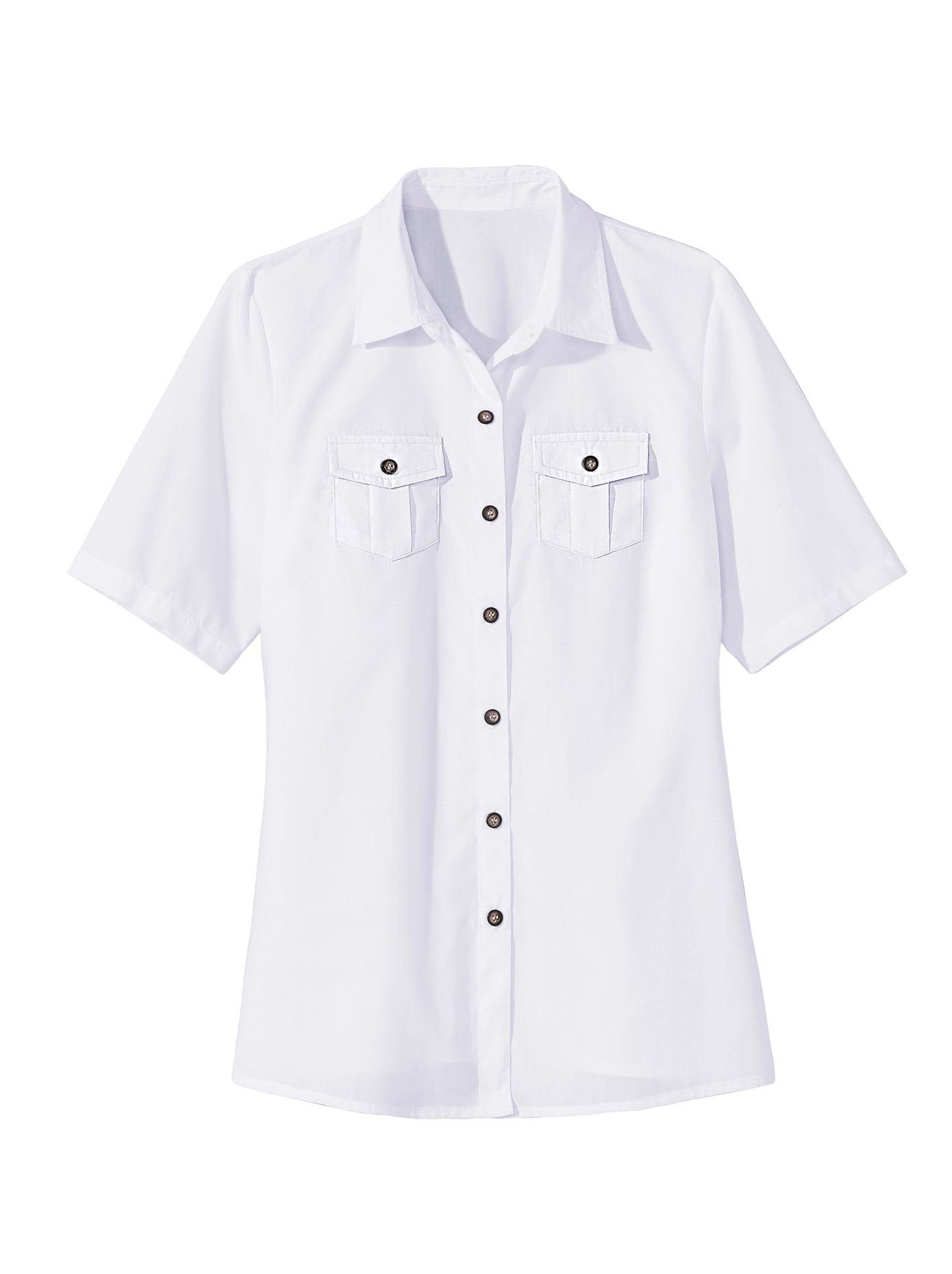 Classic Basics Blouse met korte mouwen