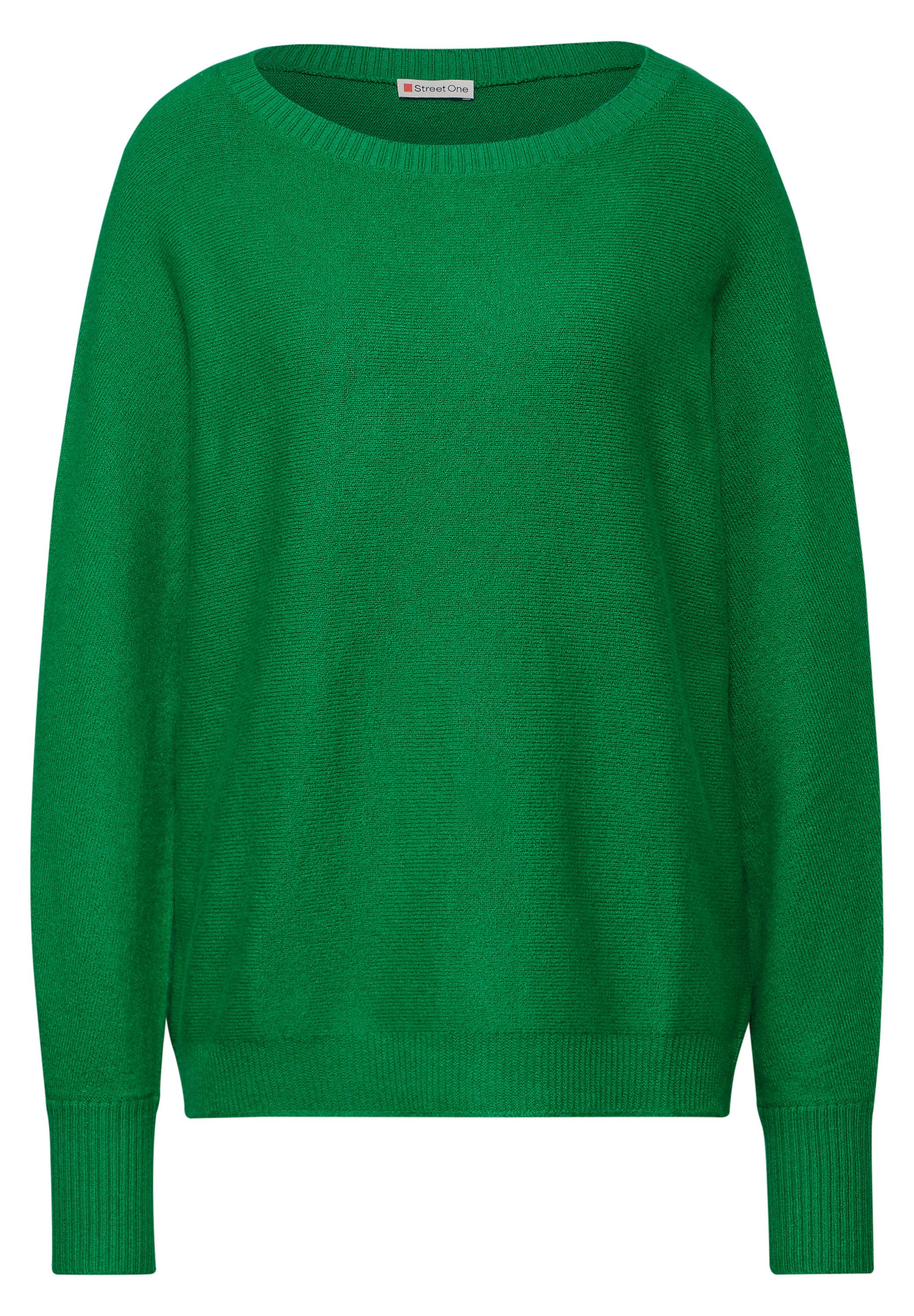 STREET ONE Gebreide trui Dolman met ribboorden