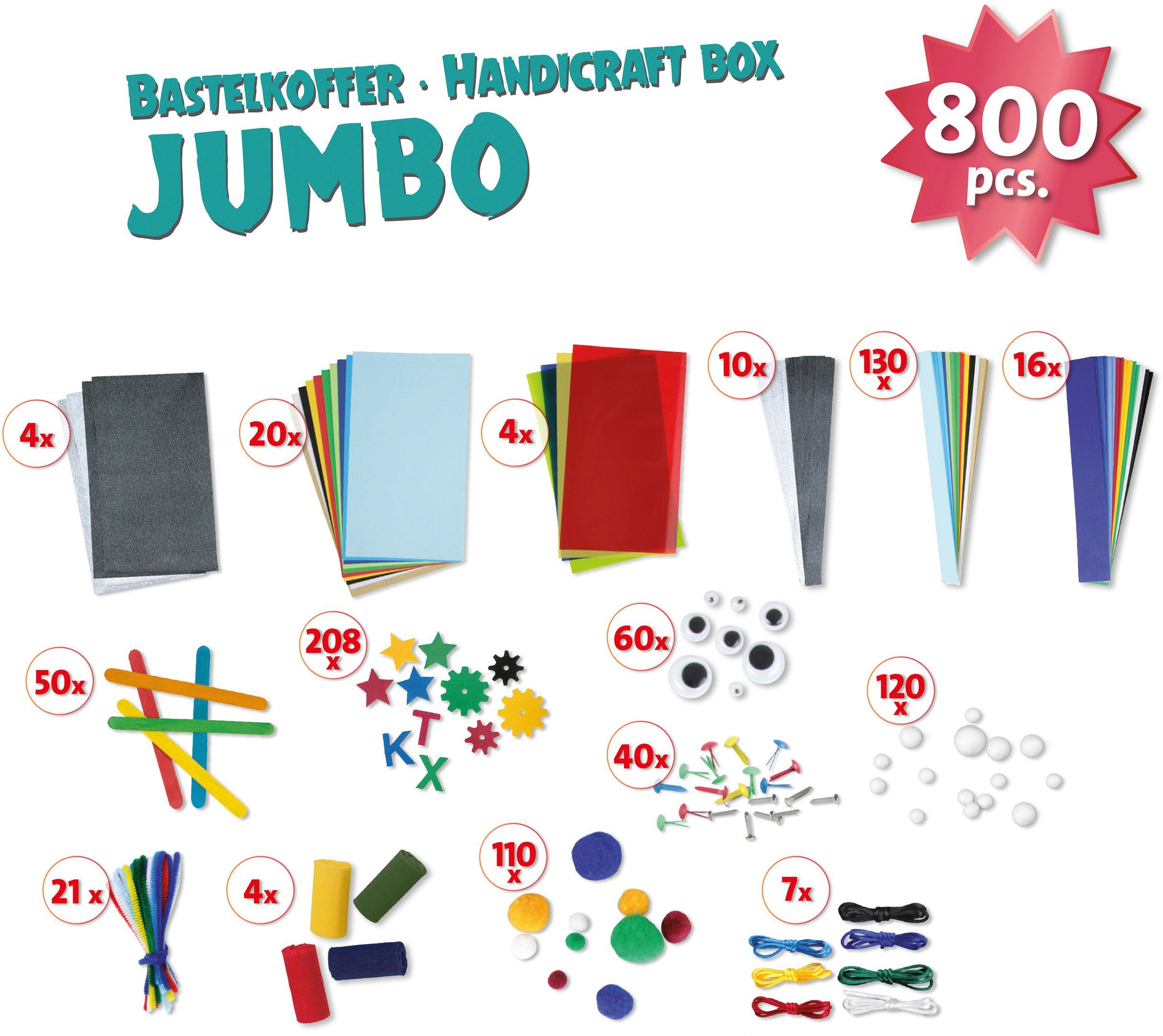 Lena® Knutselset Knutselkoffer Jumbo, blauw