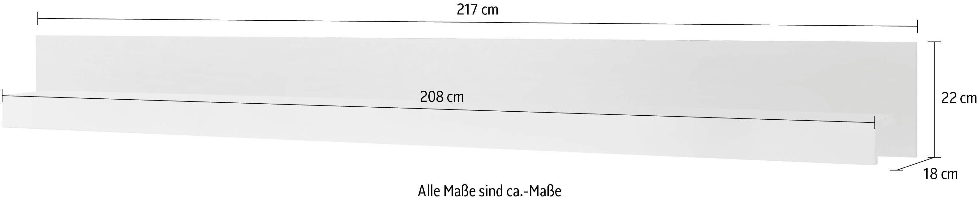 INOSIGN Wandrek Chester, modern, tijdloos Wandplank, Wandhouder met opbergruimte (1 stuk)