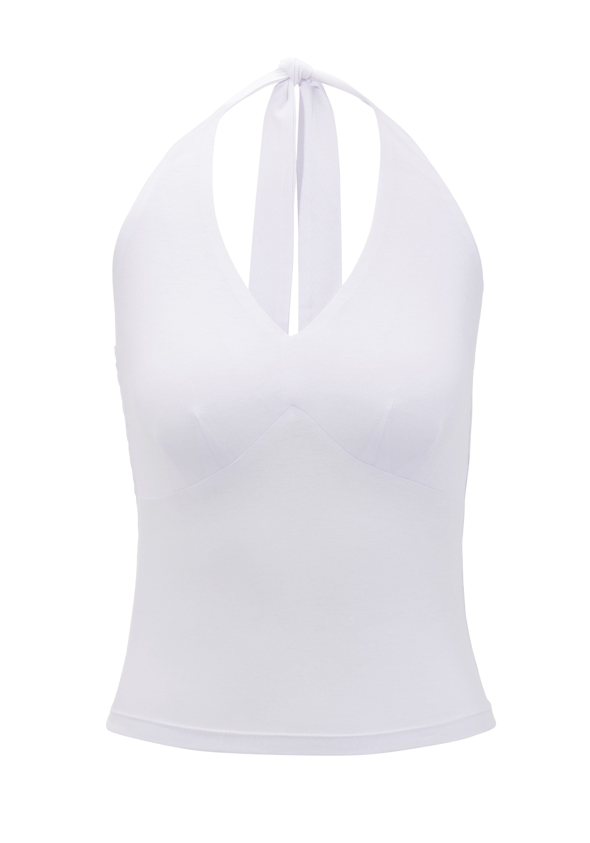 Aniston CASUAL Haltertop met bandjes die gestrikt kunnen worden