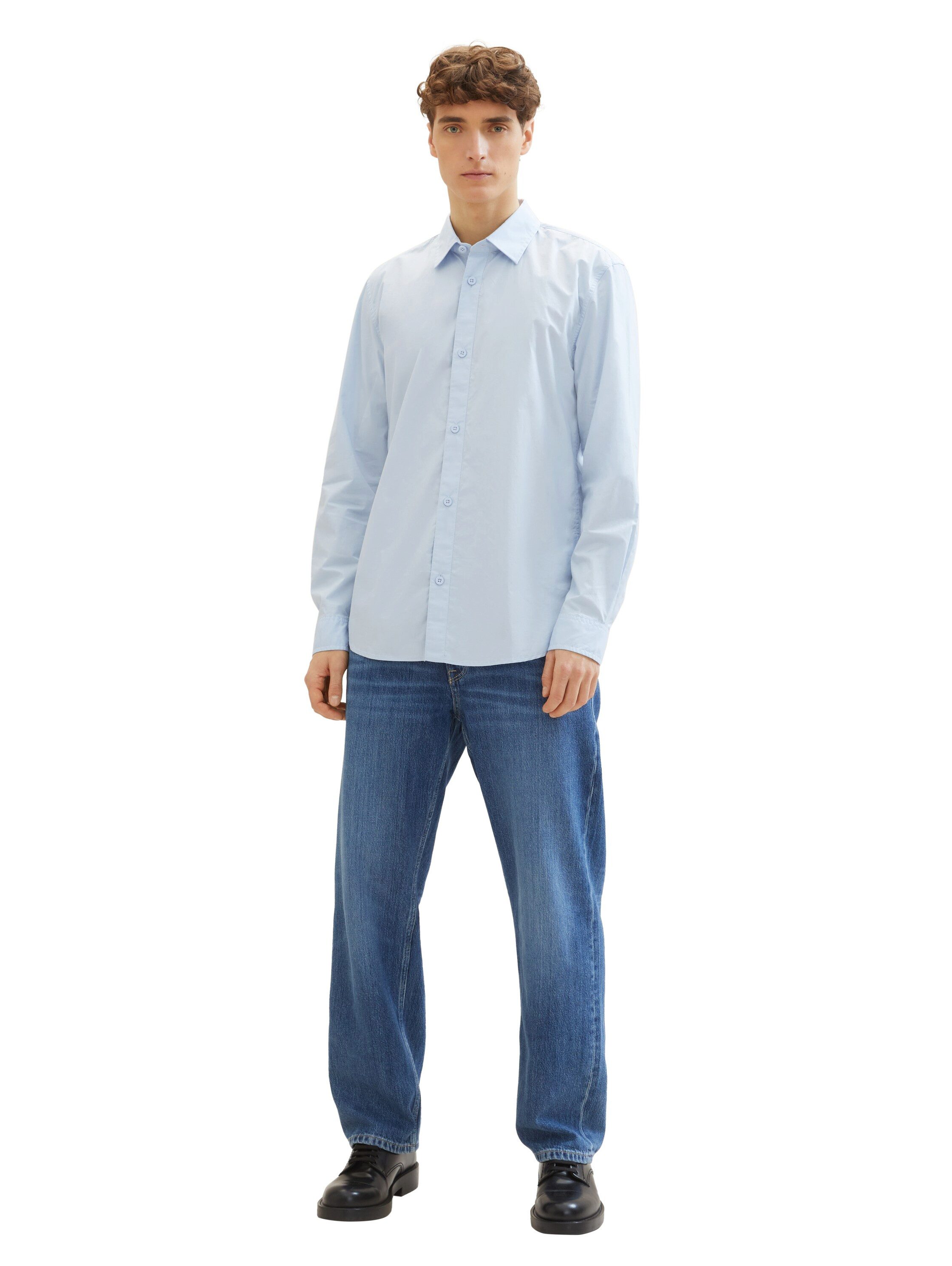 Tom Tailor Denim Overhemd met lange mouwen met knoopsluiting