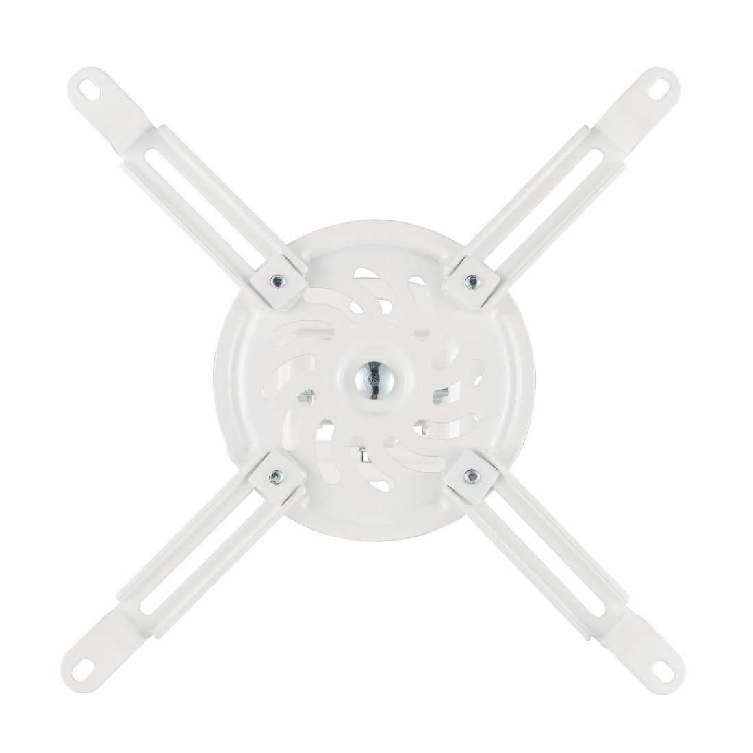 Hama Plafondbeugel voor beamer Projectorbeugel voor het plafond, muur, schuine daken, volledig beweeglijk, wit