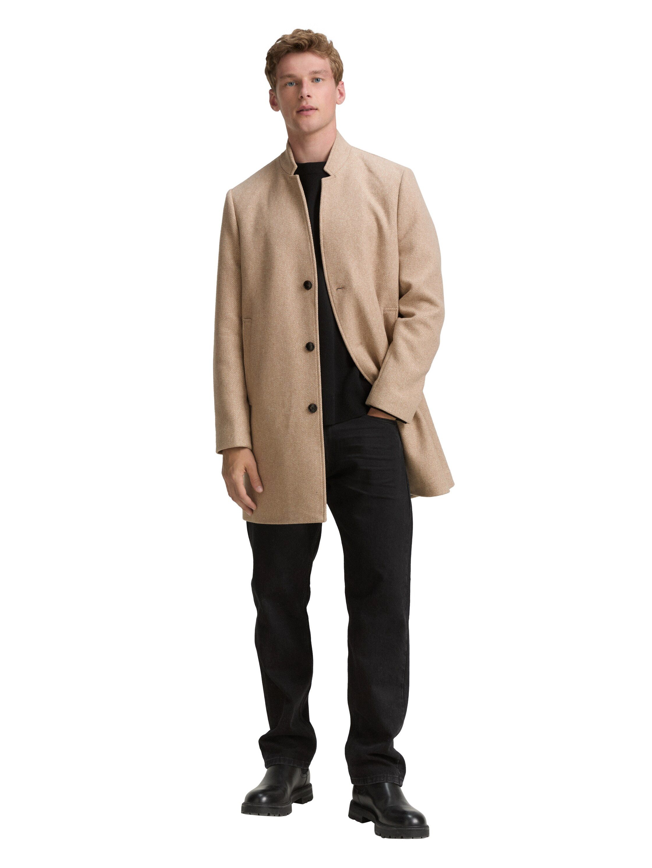 Tom Tailor Denim Wollen jack met opstaande kraag