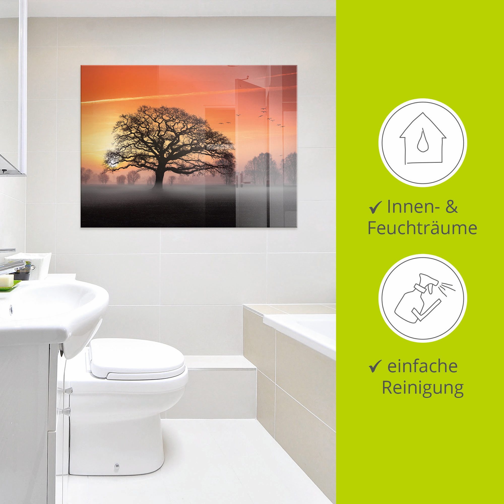 Artland Print op glas Filigraan en meer... in verschillende maten