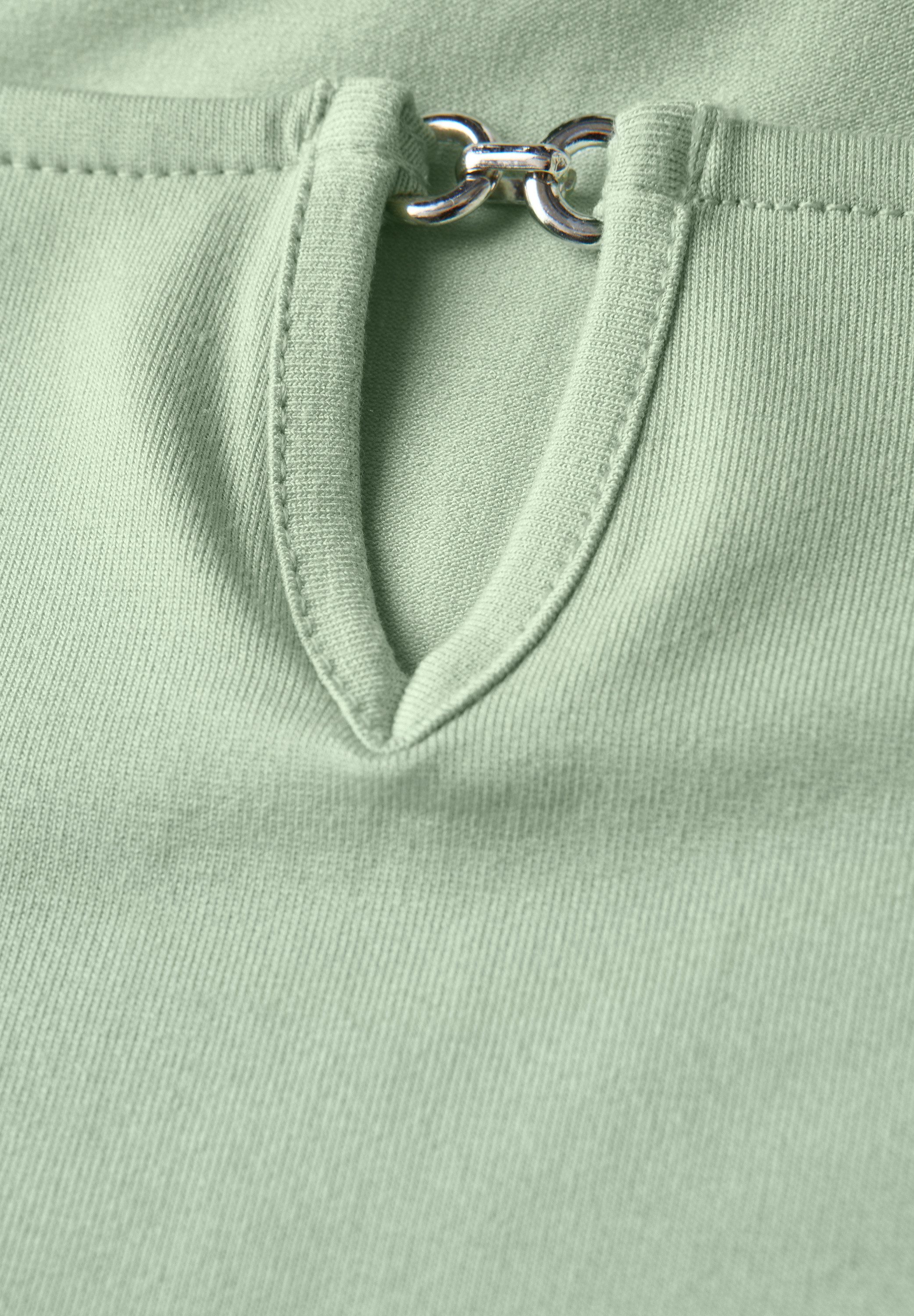 STREET ONE Shirttop met een cut-outdetail