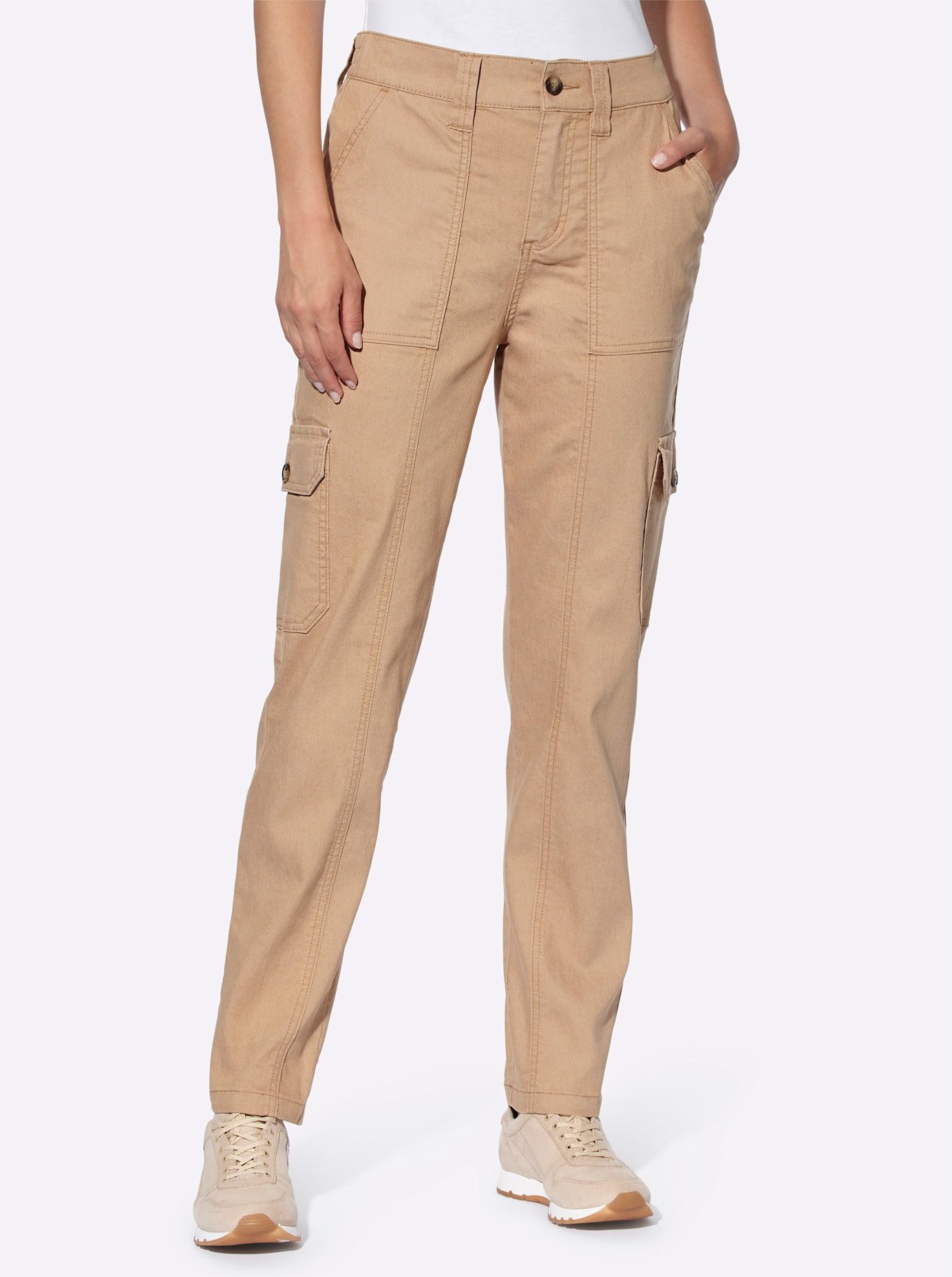 heine Cargo jeans dames cargo broeken maat 42 bruin