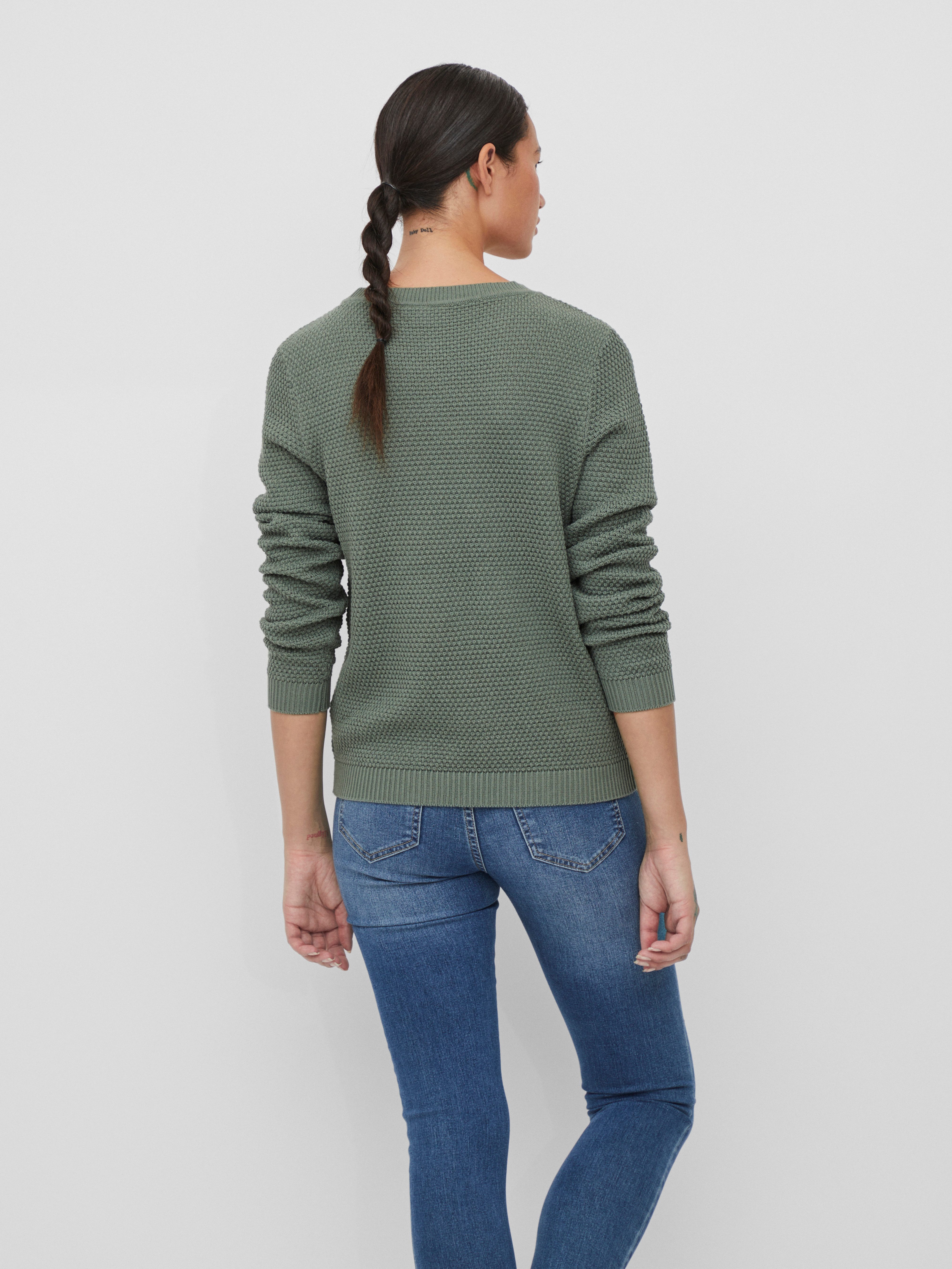 Vila Trui met ronde hals VIDALO O-NECK L/S KNIT TOP- NOOS