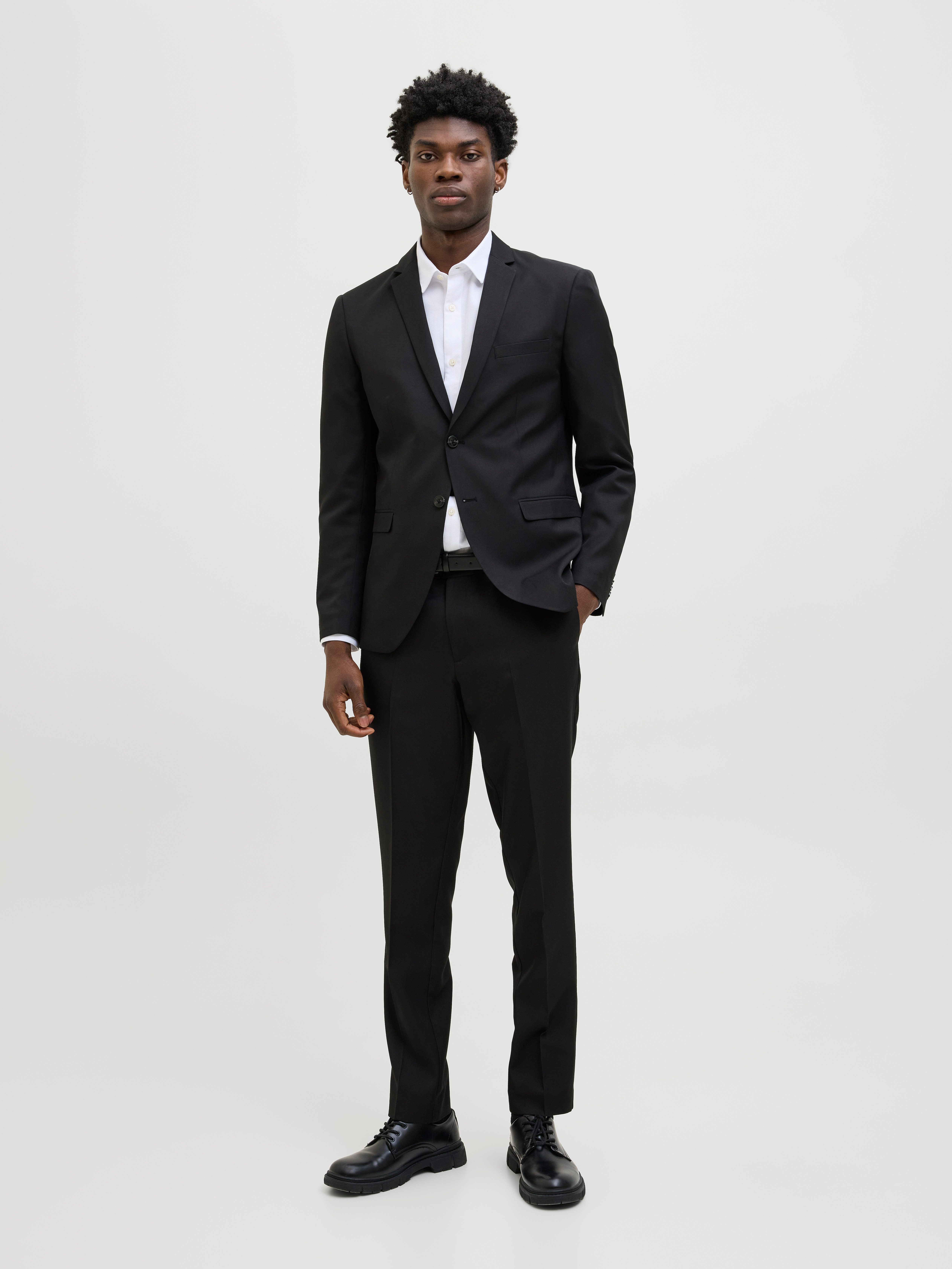 Jack & Jones Pak JPRCOSTA SUIT met vallende revers (set, 2-delig) heren kostuums maat 48 zwart