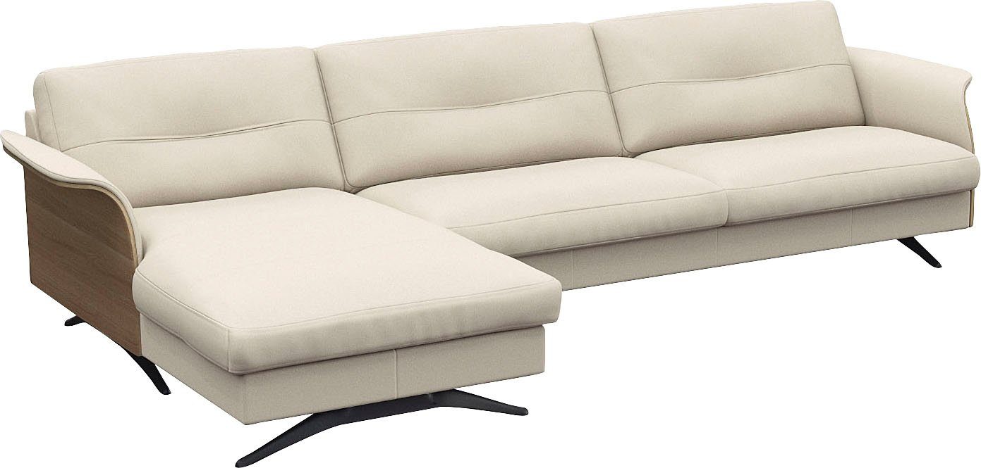 FLEXLUX Hoekbank Glow, super comfortabel door hoogwaardige zitconstructie met binnenvering, L-vorm