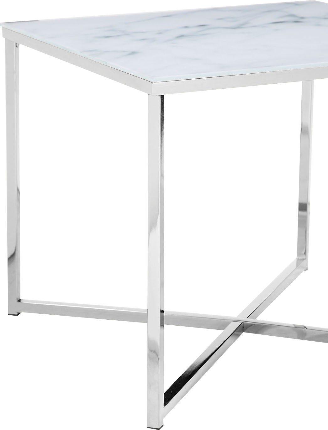 SalesFever Bijzettafel Tafelblad in marmerlook