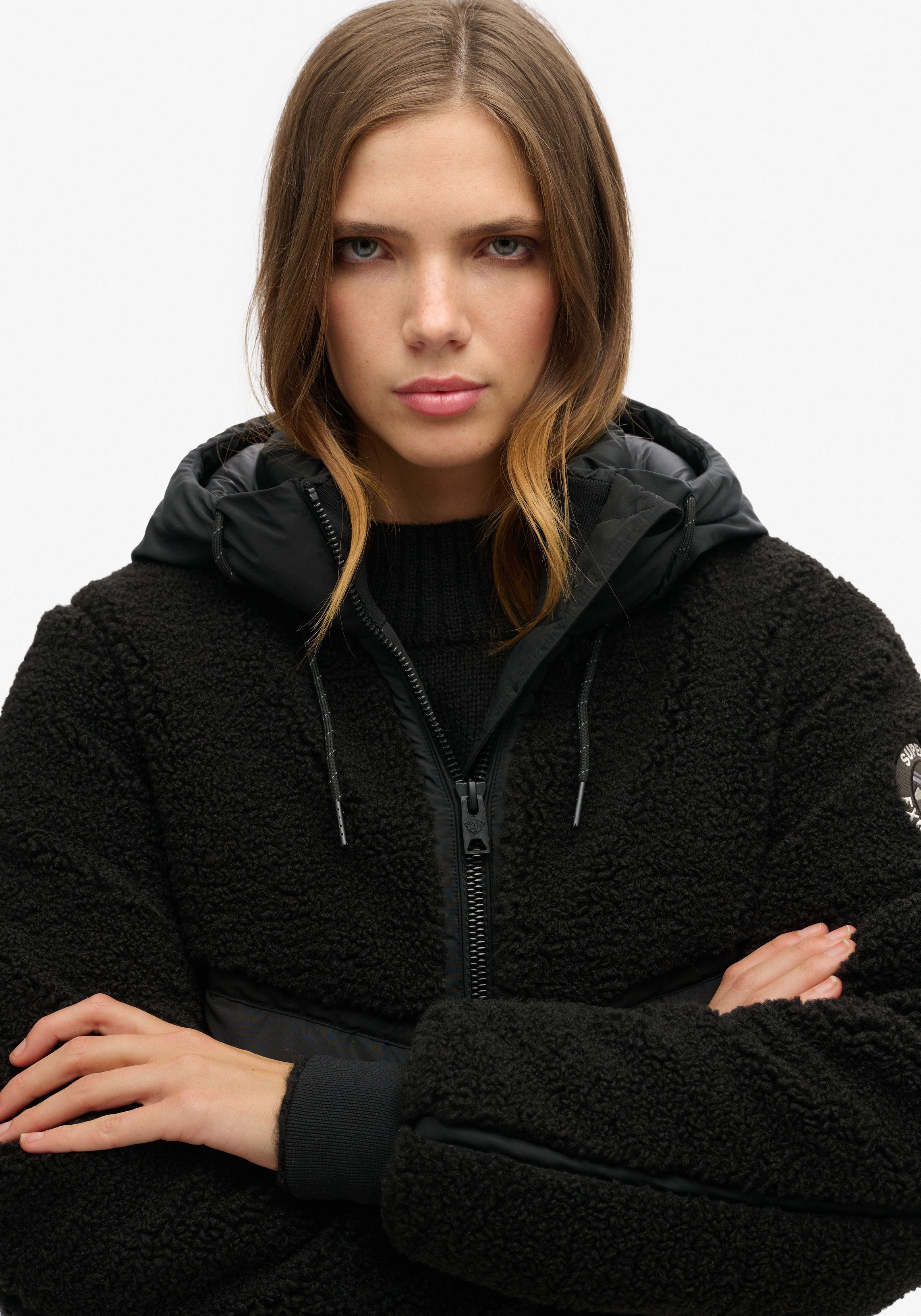 Superdry Gewatteerde jas SU-EVEREST BOMBER HYBRID JACKET