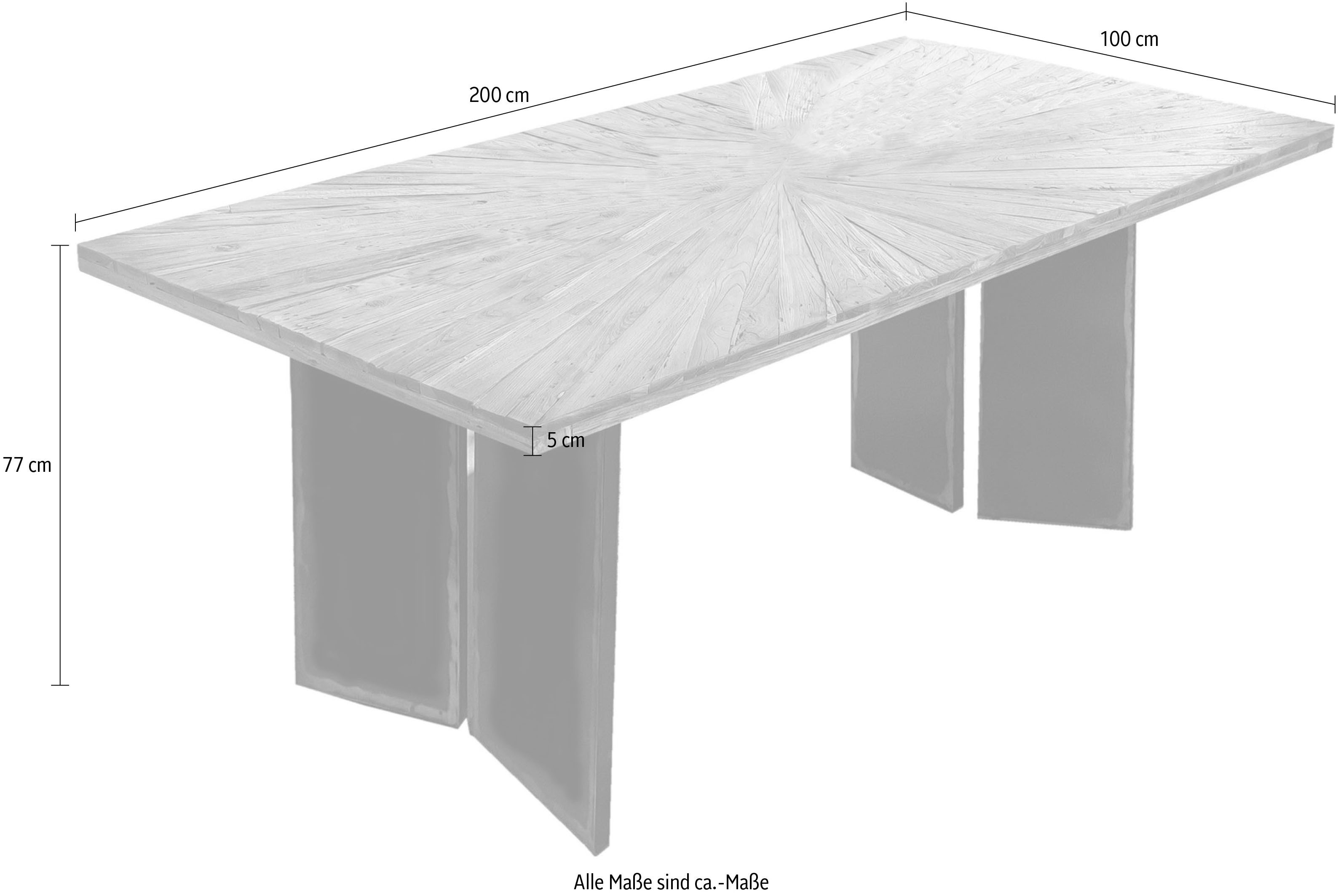 INOSIGN Eettafel met extravagant zonnenontwerp (1 stuk)