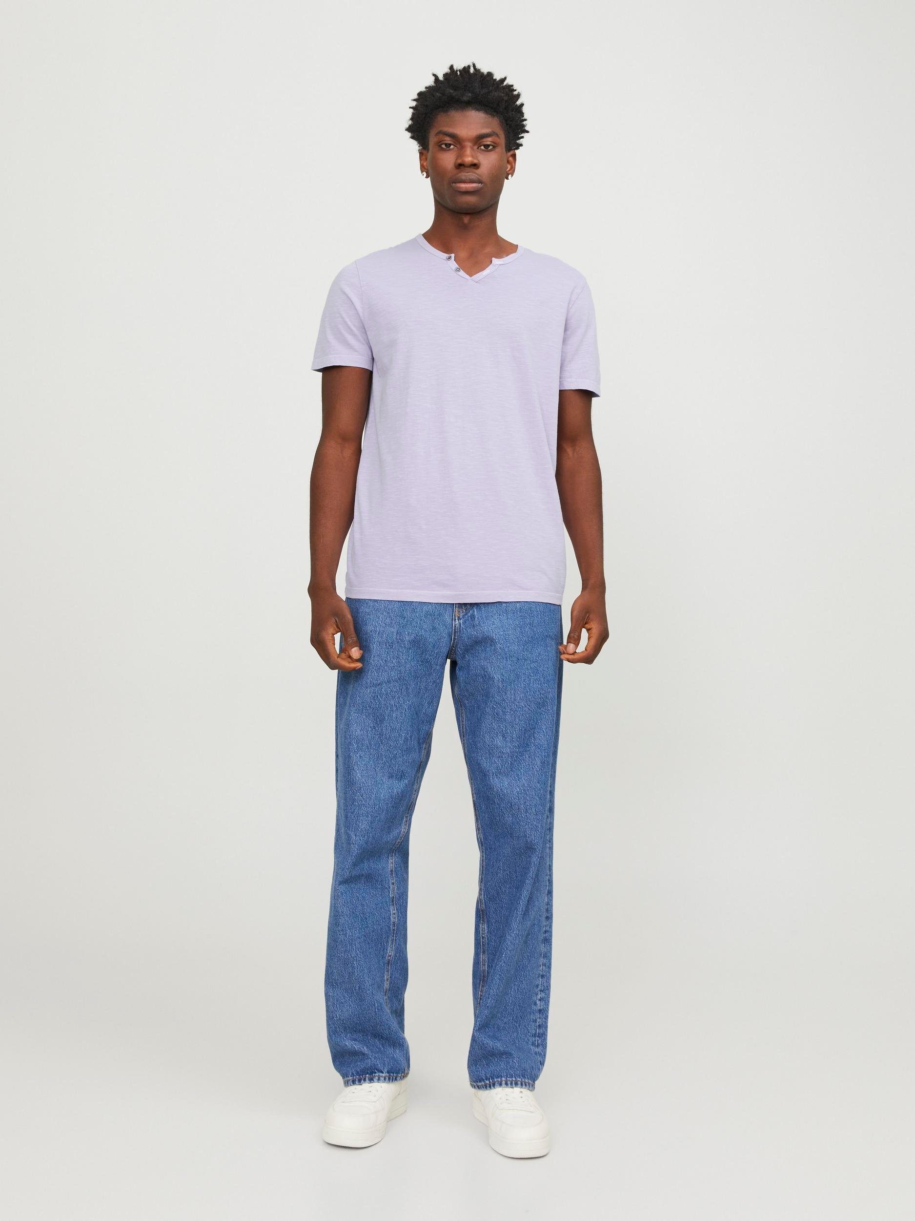 Jack & Jones T-shirt JJESPLIT NECK TEE SS NOOS
