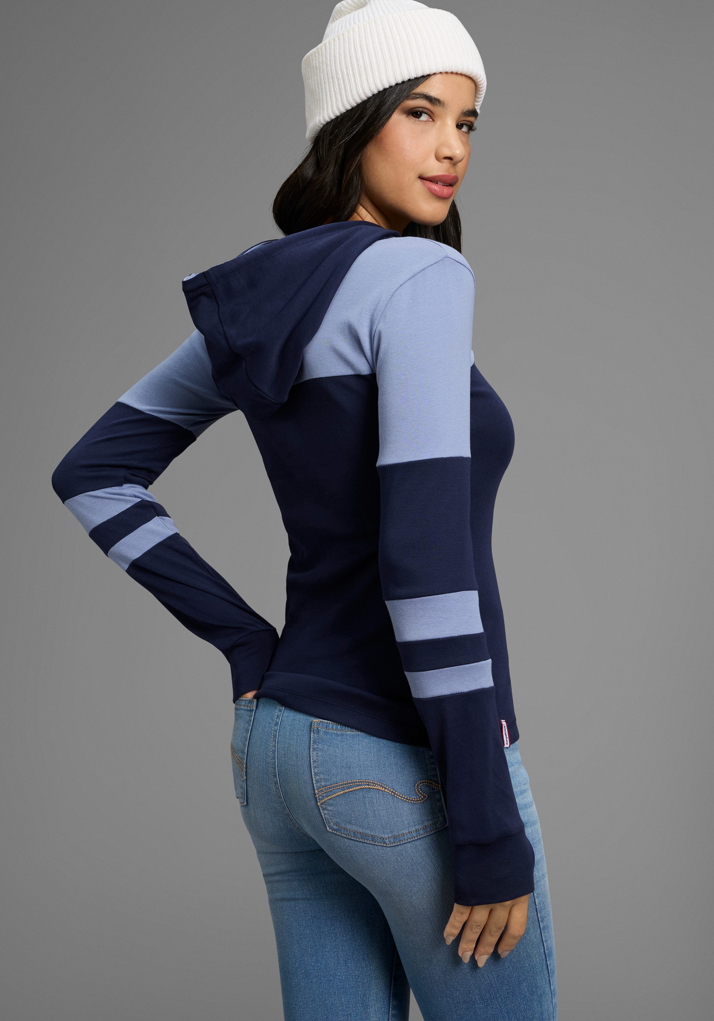 KangaROOS Capuchonshirt colourblocking-stijl