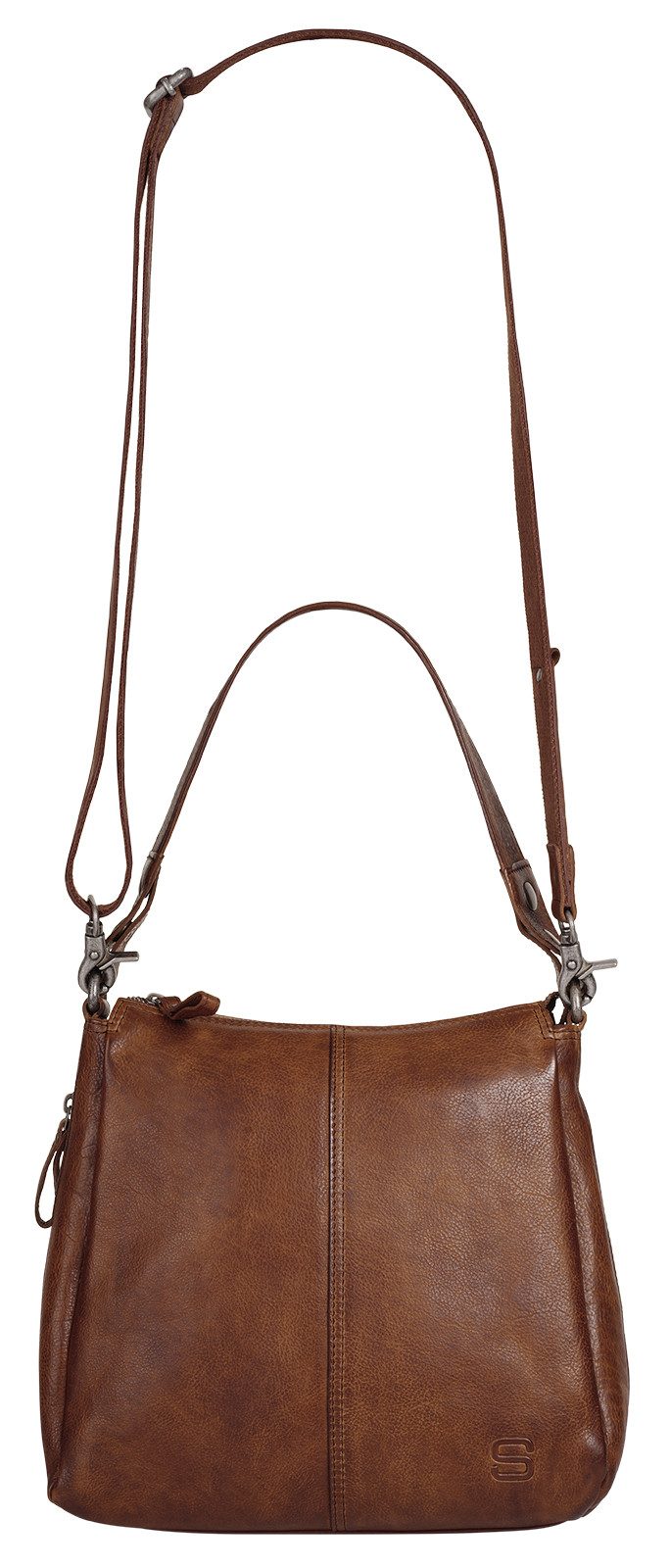 Spikes & Sparrow Schoudertas echt leder