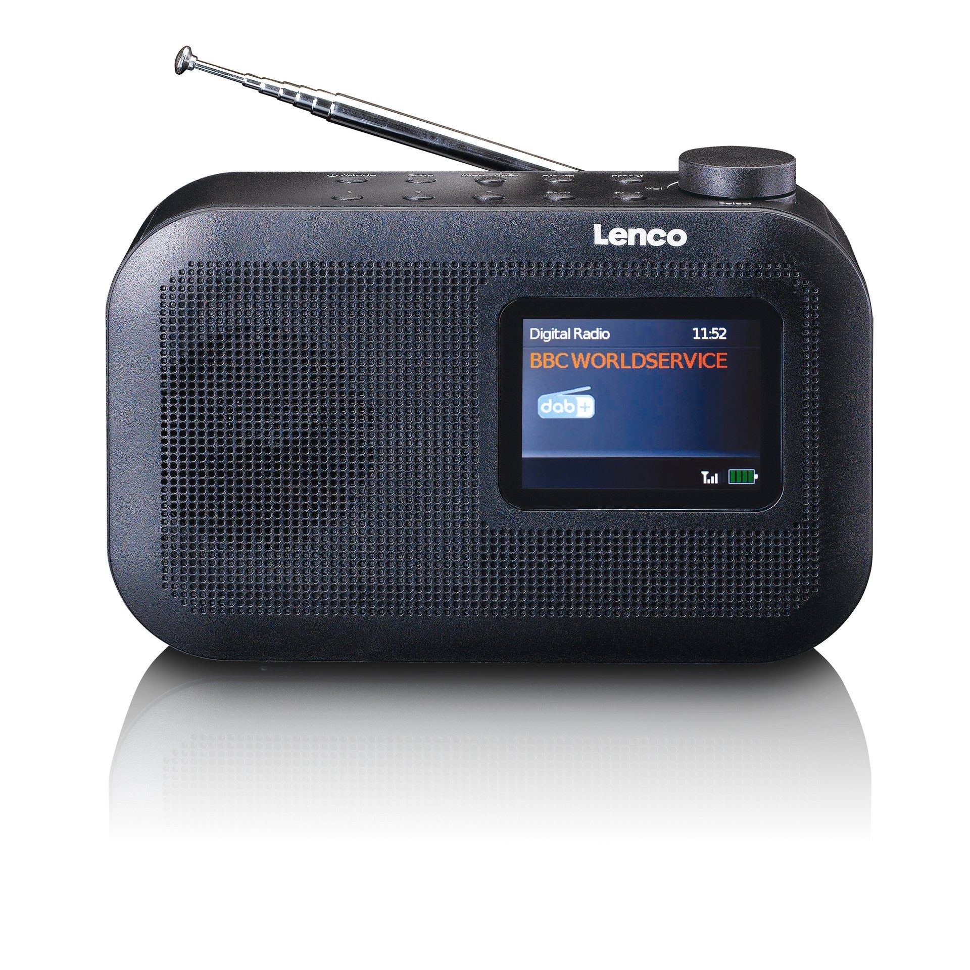 Lenco Digitale radio (DAB+) PDR-026BK - DAB+ draagbare radio