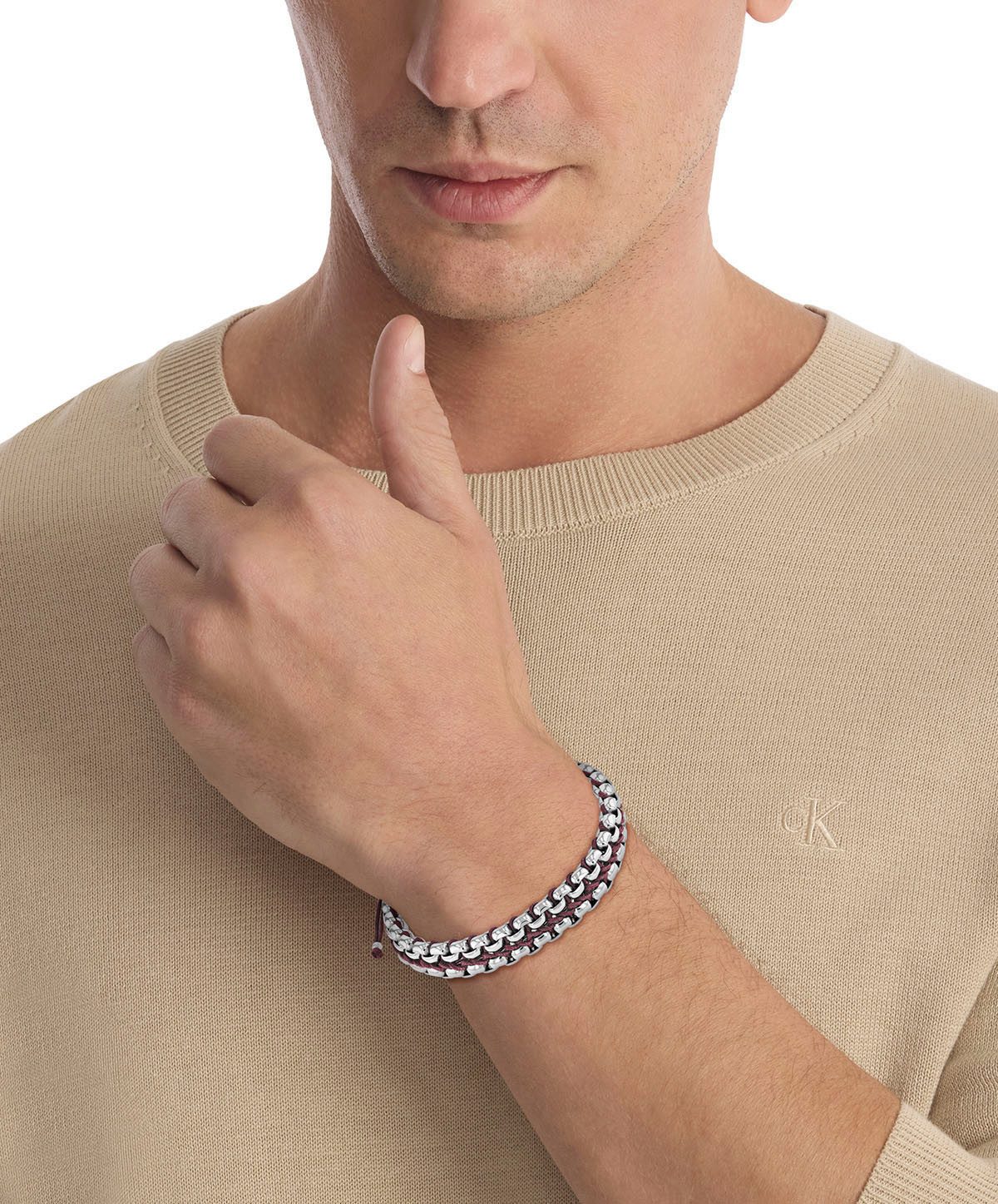 Calvin Klein Armband Sieraden roestvrij staal armband CK FUSED, 35100039, 35100040, 35100041
