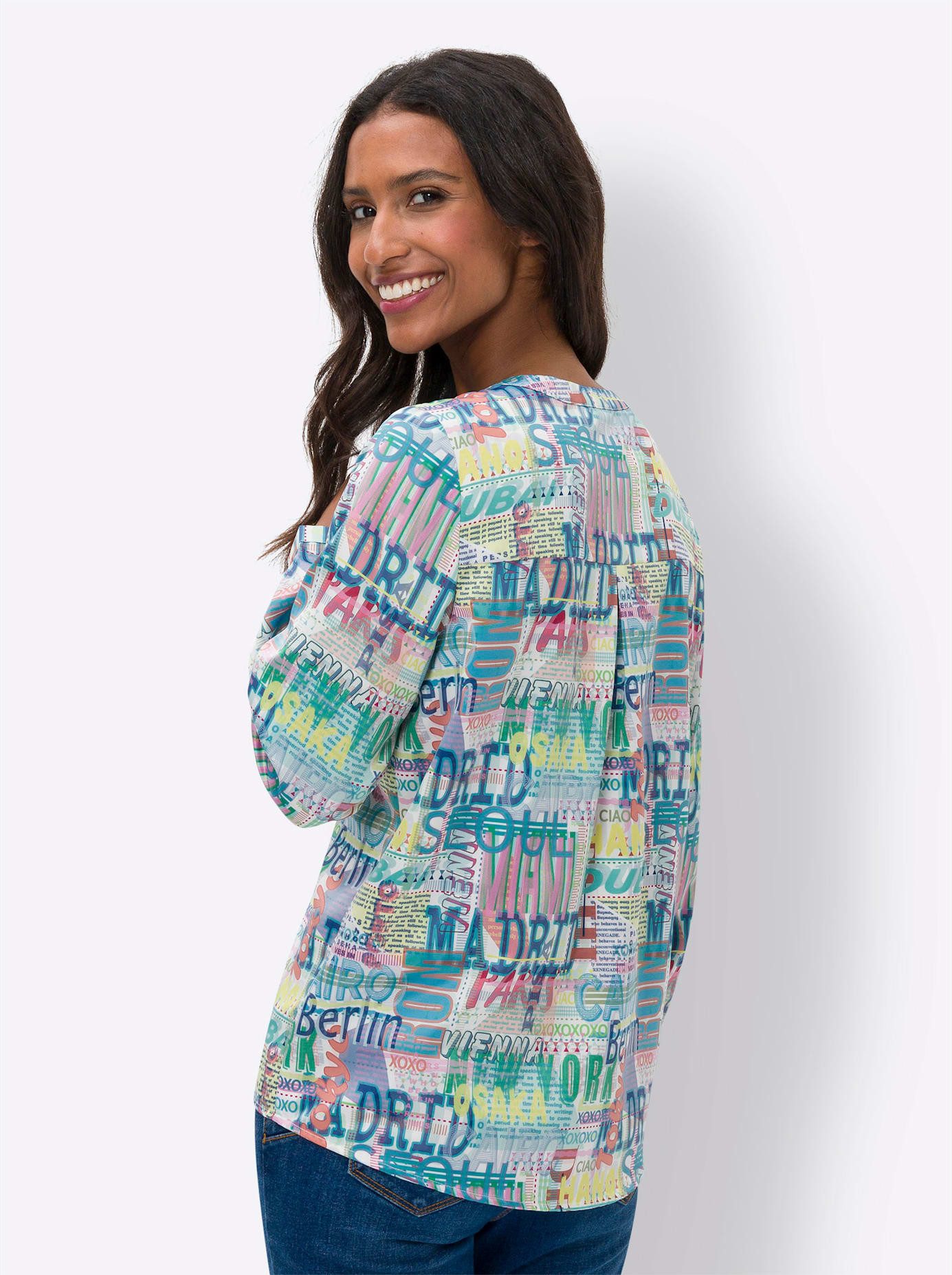 heine Gedessineerde blouse