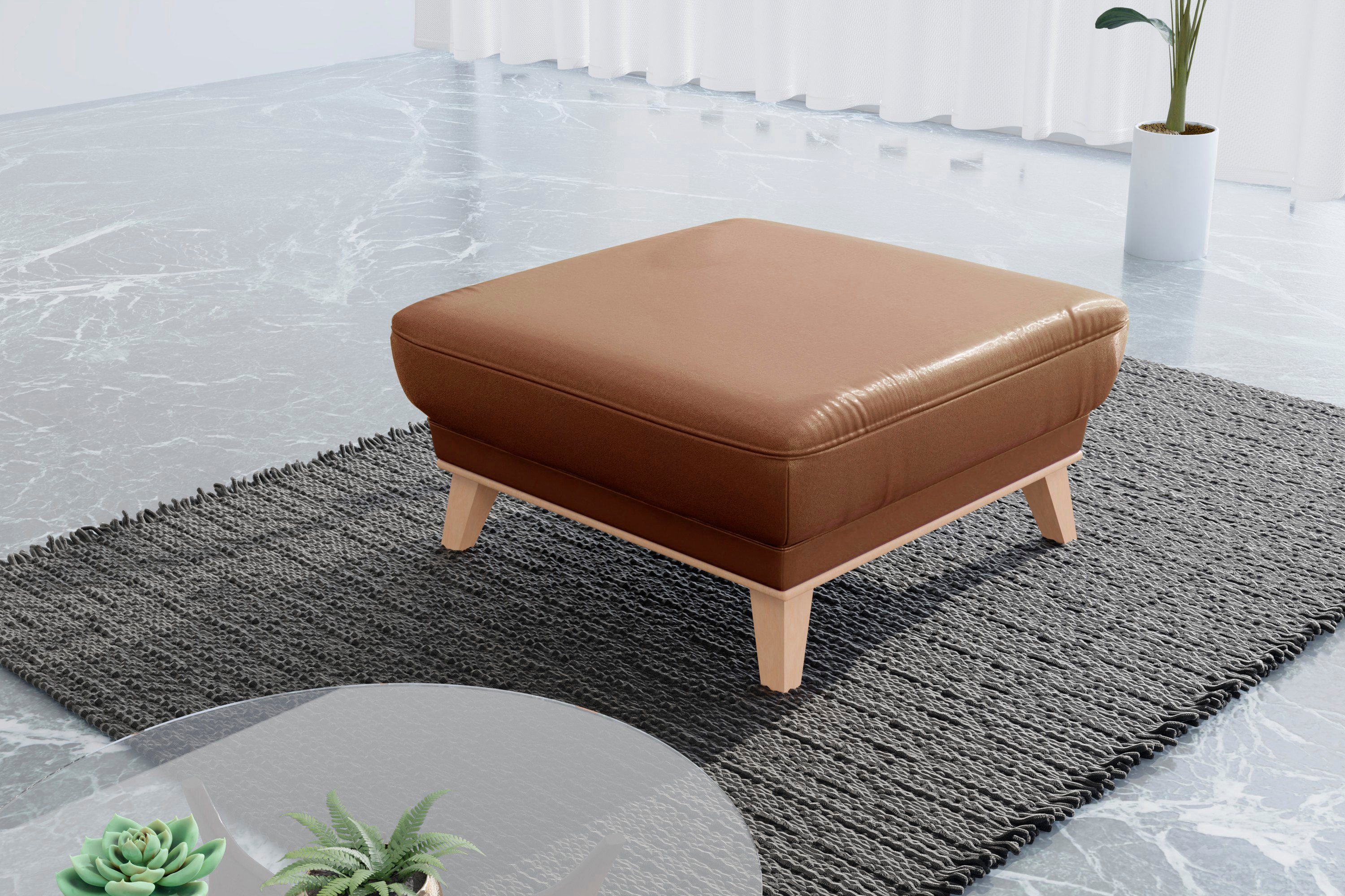 sit&more Hocker Lavida Met elegante houten lijst hockers bruin