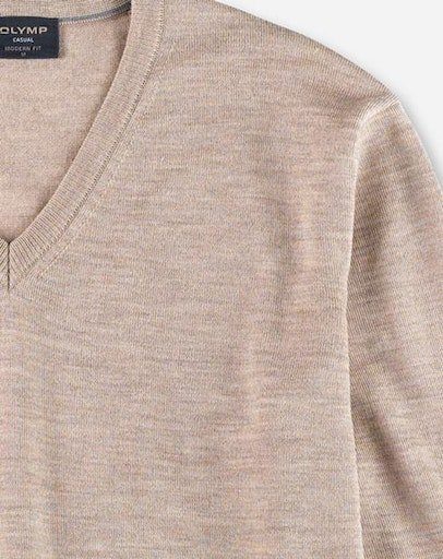 OLYMP Trui met V-hals OLYMP brei casual klassieke brei-pullover