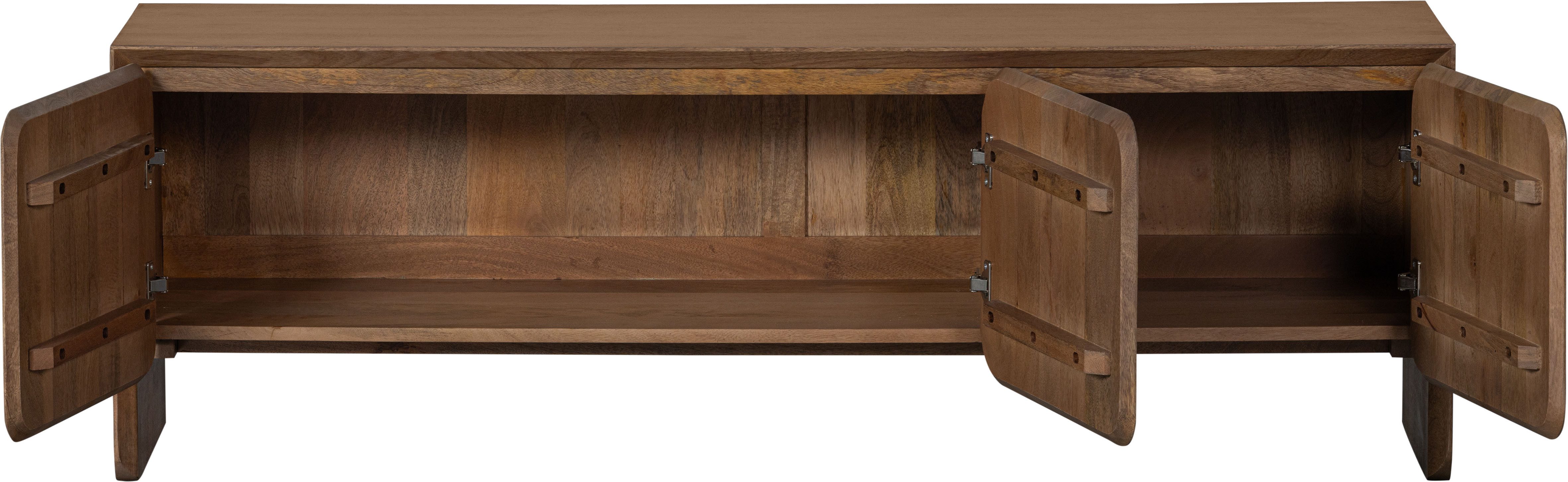 WOOOD Tv-meubel Jerre TV-dressoir Commode van mango-hout, H 50 cm x B 150 cm x D 40 cm