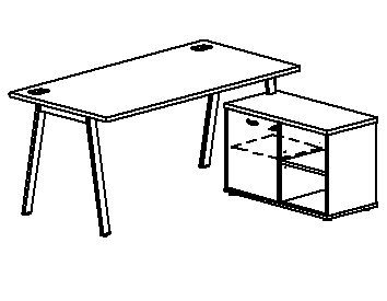 Gami Hoekbureau Mambo (1 stuk)