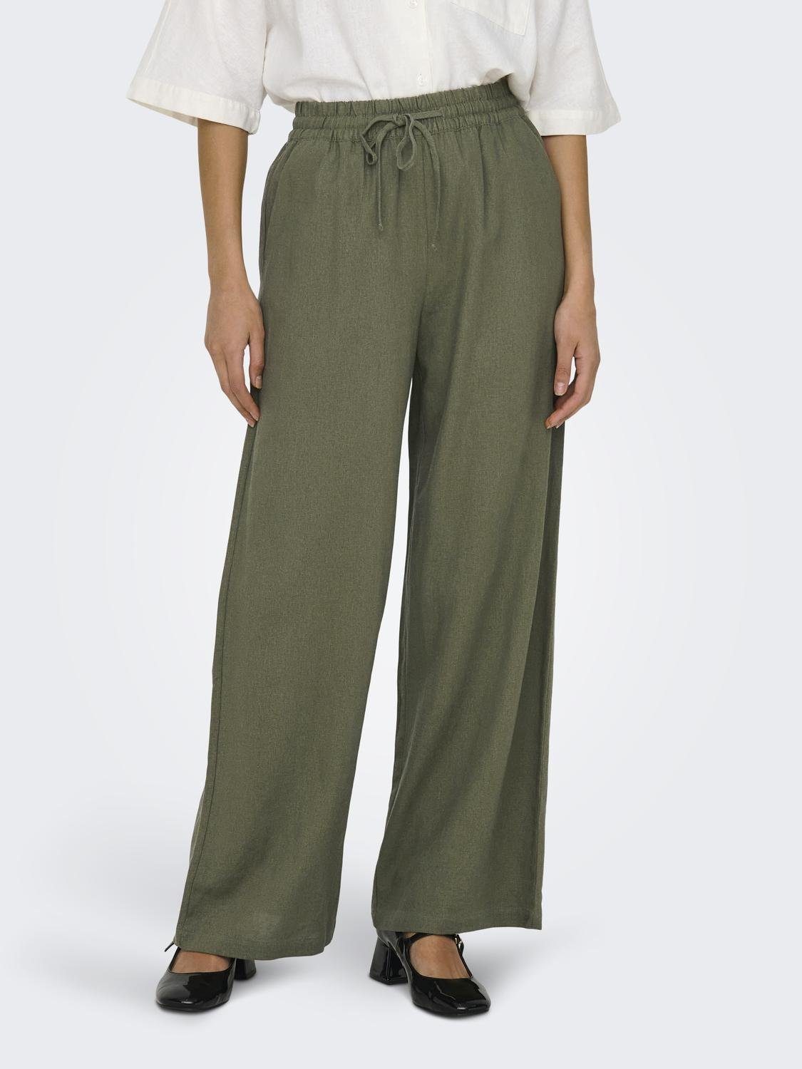 JDY Culotte SAY LINEN HW WIDE PANT WVN NOOS