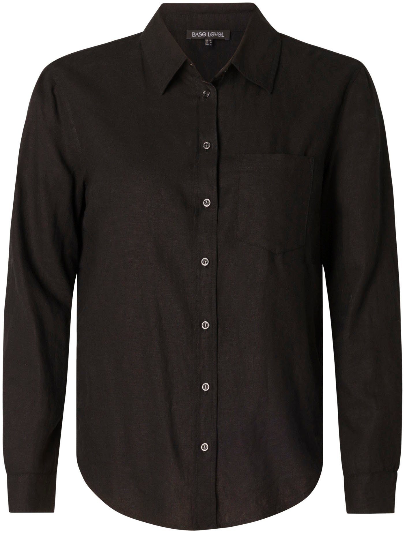 Base Level Curvy Blouse met lange mouwen Yaella