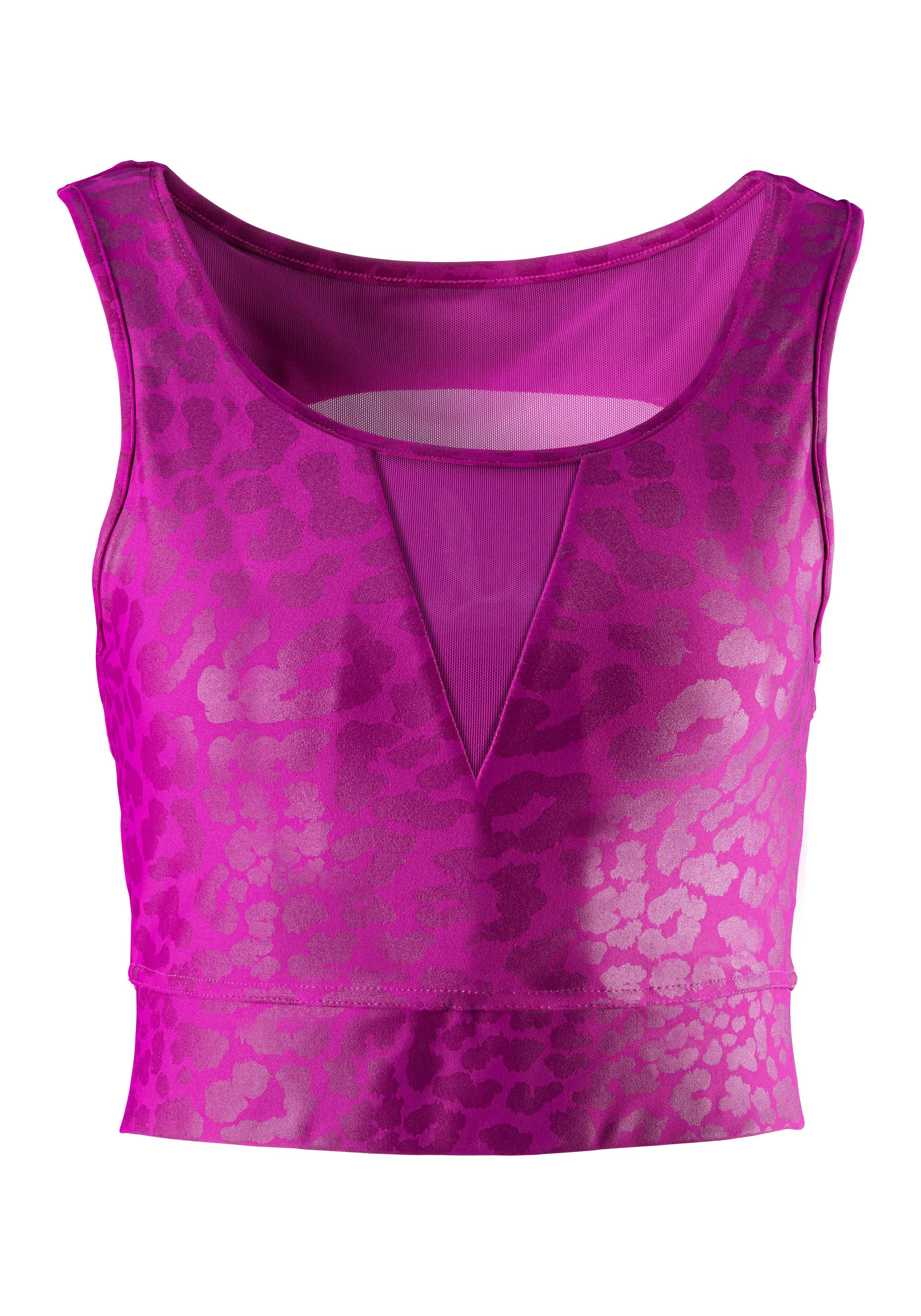 active by Lascana Crop-top met luipaardprint