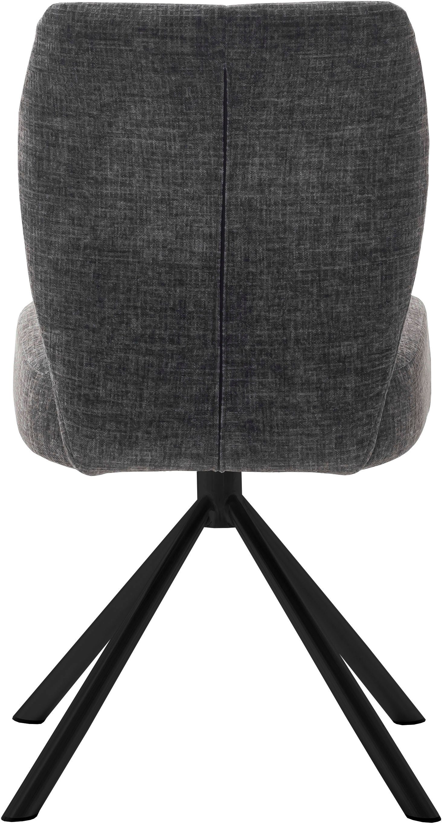 MCA furniture Eetkamerstoel KEA (2-pack), 360°, pocketvering, belastbaar 120 kg, zithoogte ca. 50 cm