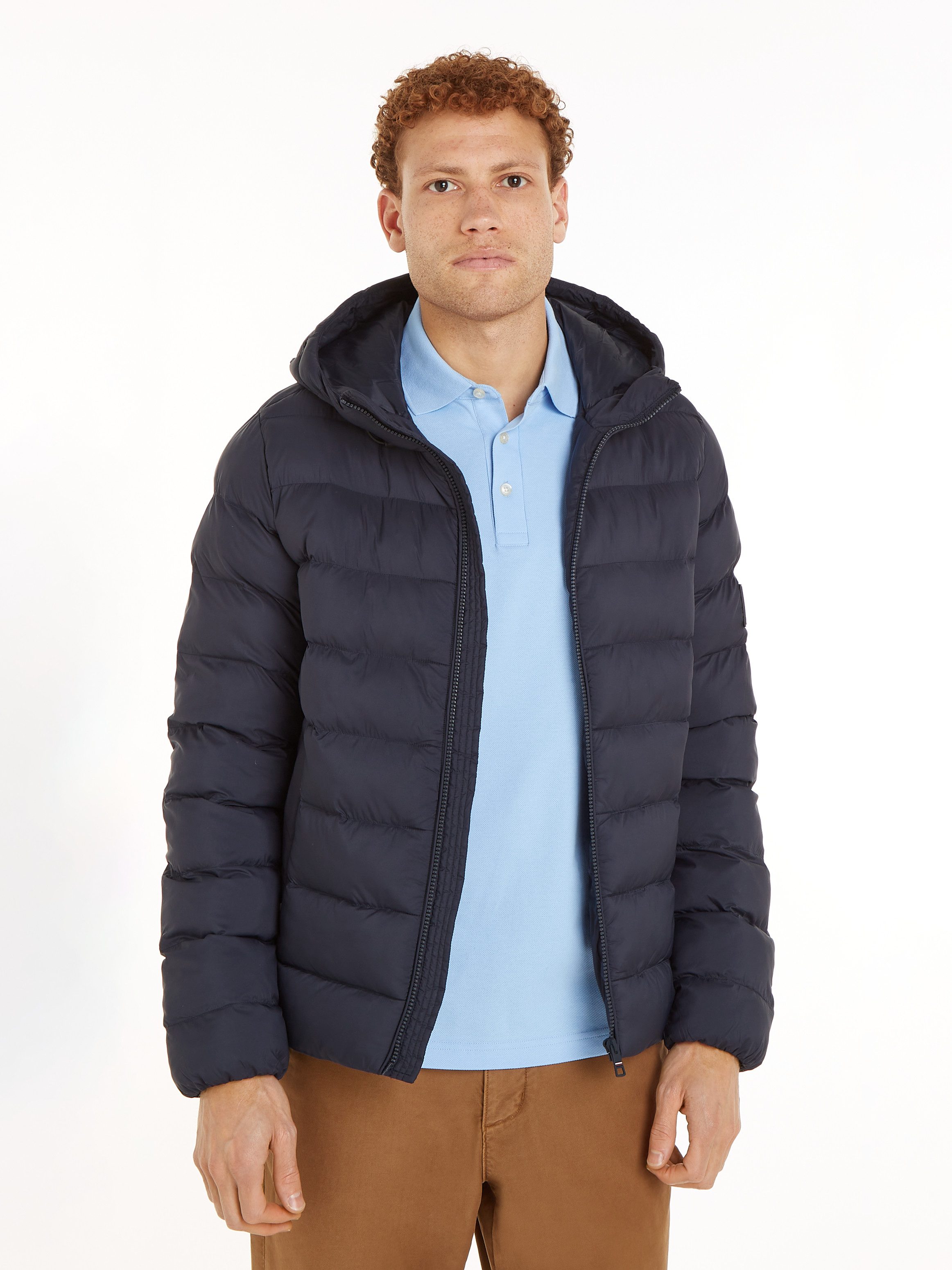 Tommy Hilfiger Gewatteerde jas MID WEIGHT HOODED JACKET