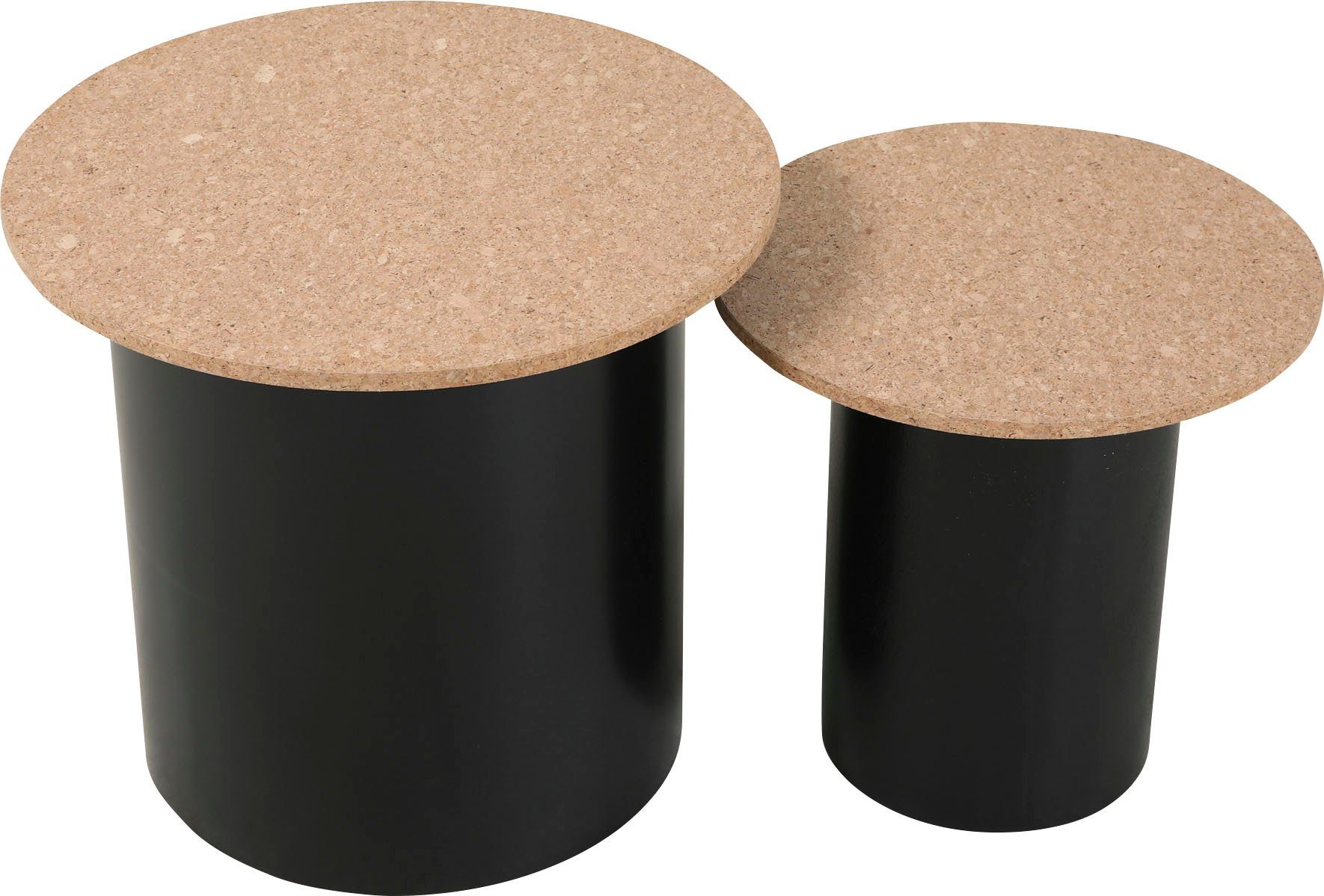 Home affaire Bijzettafel Legplank van kurk (set, 2 stuks)