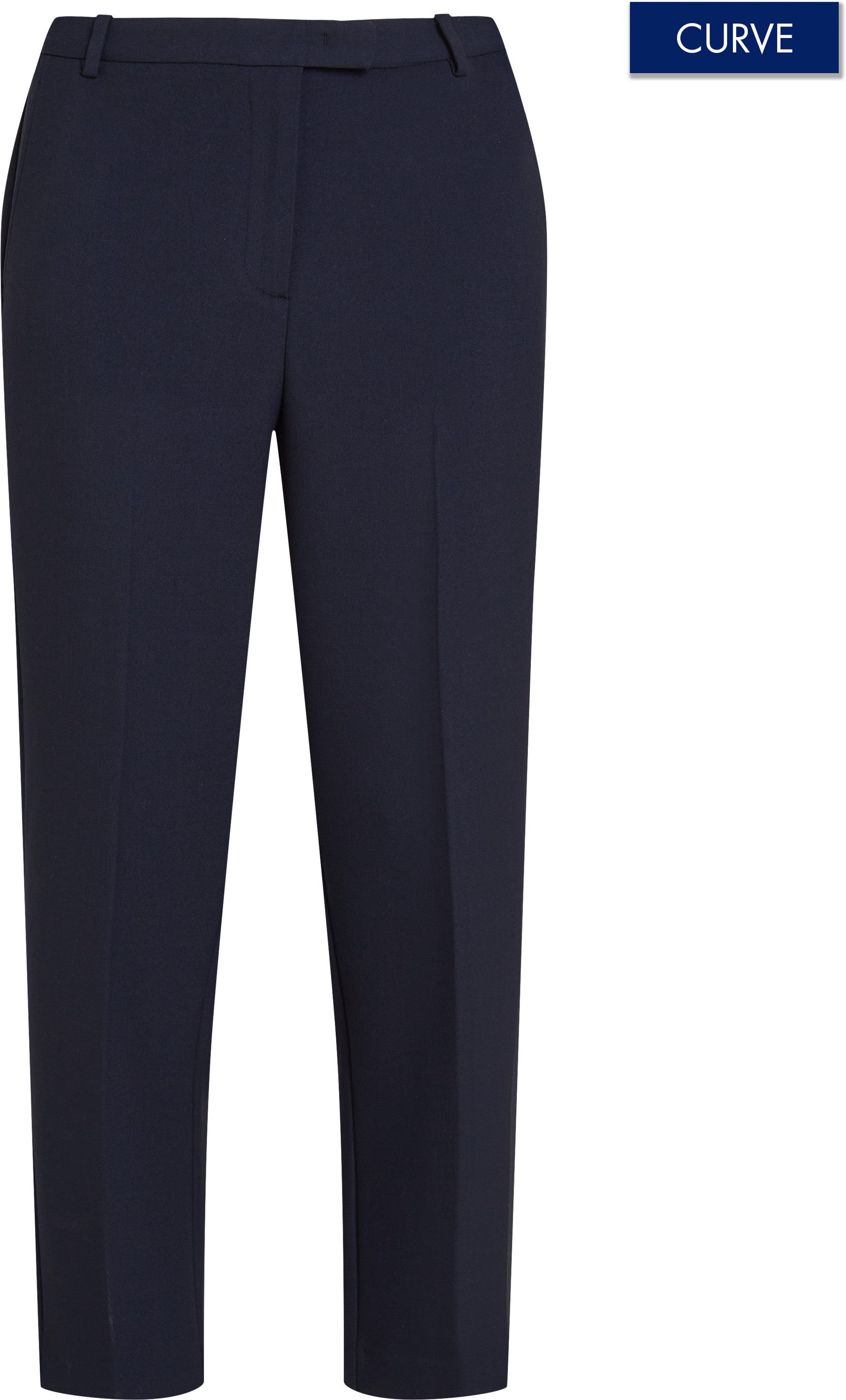 Tommy Hilfiger Curve Geweven broek CRV PUNTO SLIM STRAIGHT PANT in grote maten, met logostiksel