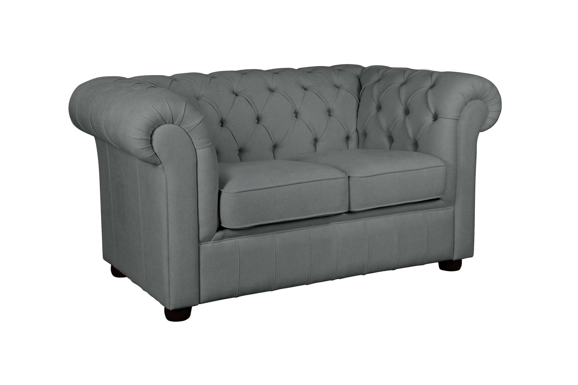 Home affaire 2-zitsbank CHARENTE, Chesterfield bank, golfvering, afmetingen: B/D/H: 147/89/74 cm