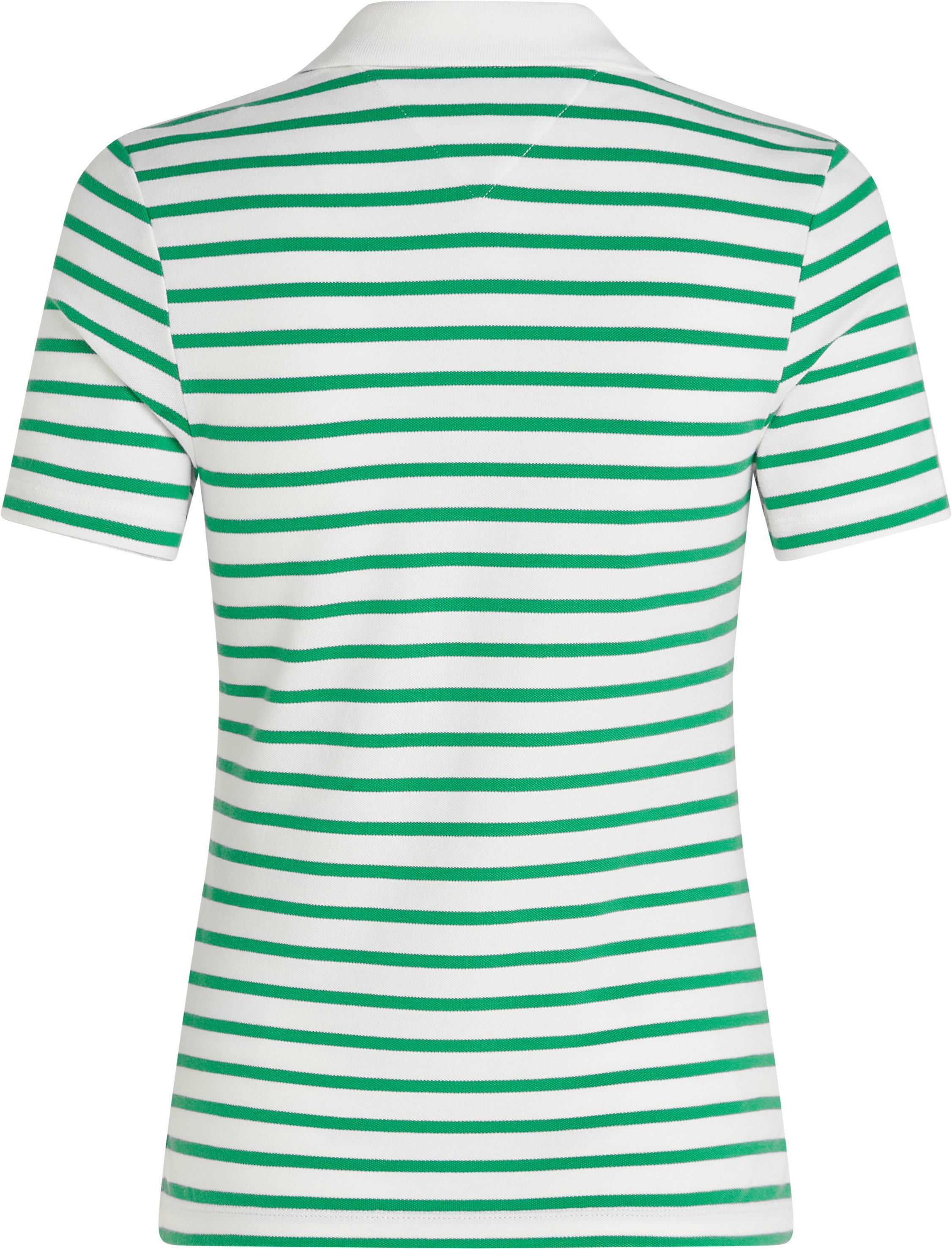 Tommy Hilfiger Poloshirt 1985 Slim Fit Pique Premium met logo-borduursel, met zijsplitten