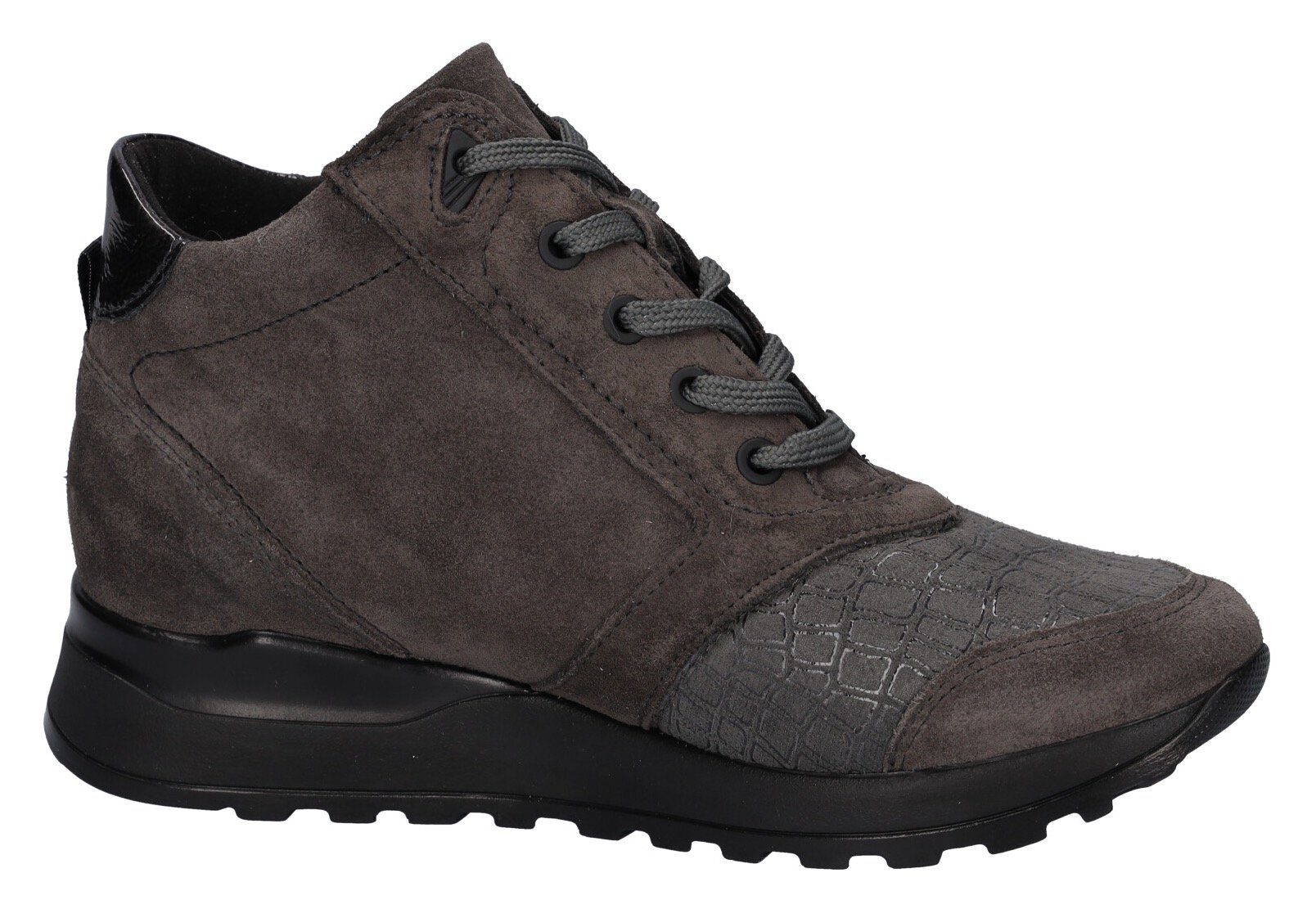 Waldläufer Hoge veterschoenen Hiroko-Soft met zijrits, breedte g
