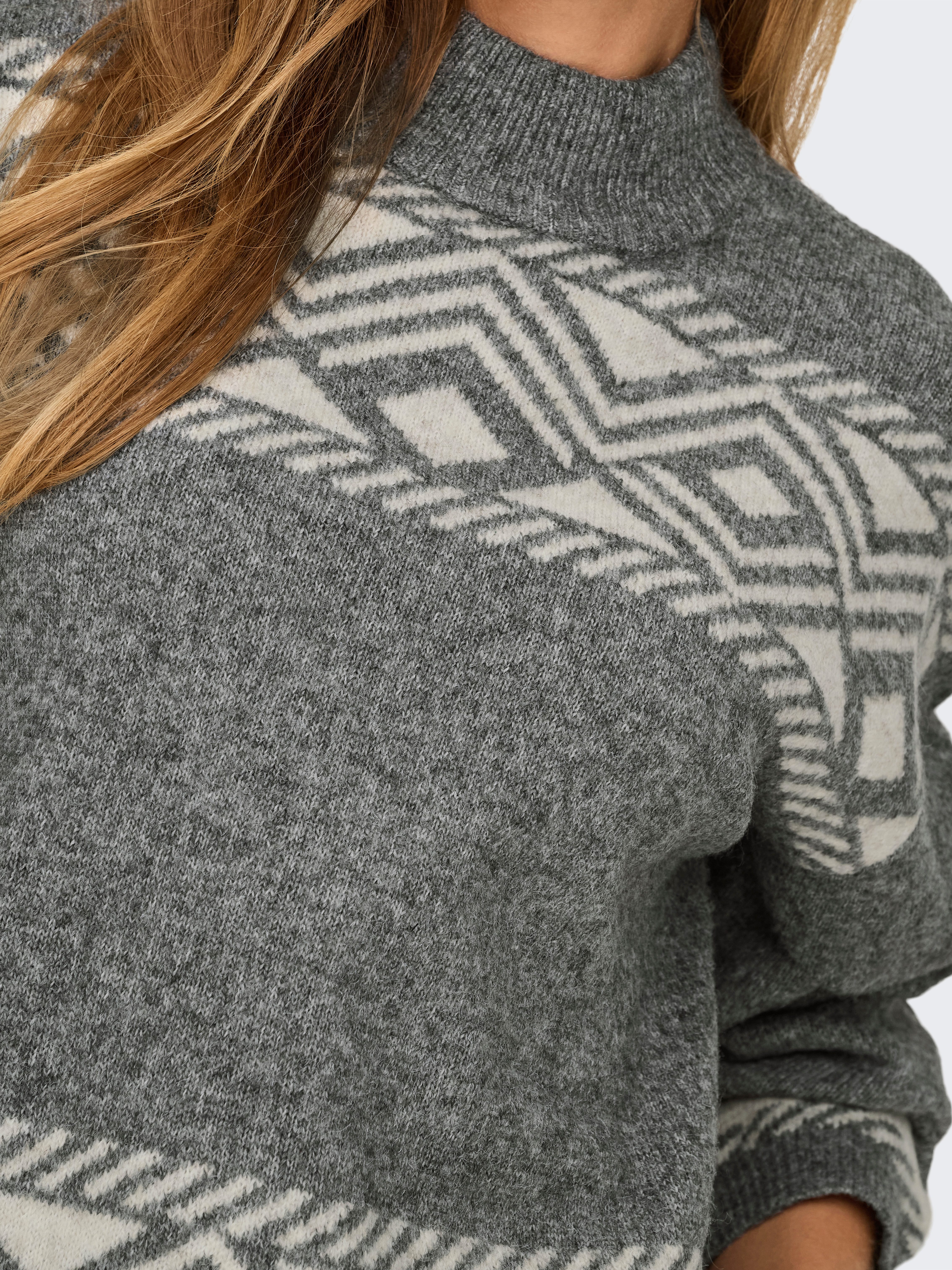 Only Trui met staande kraag ONLVICTORIA L/S PULLOVER KNT NOOS