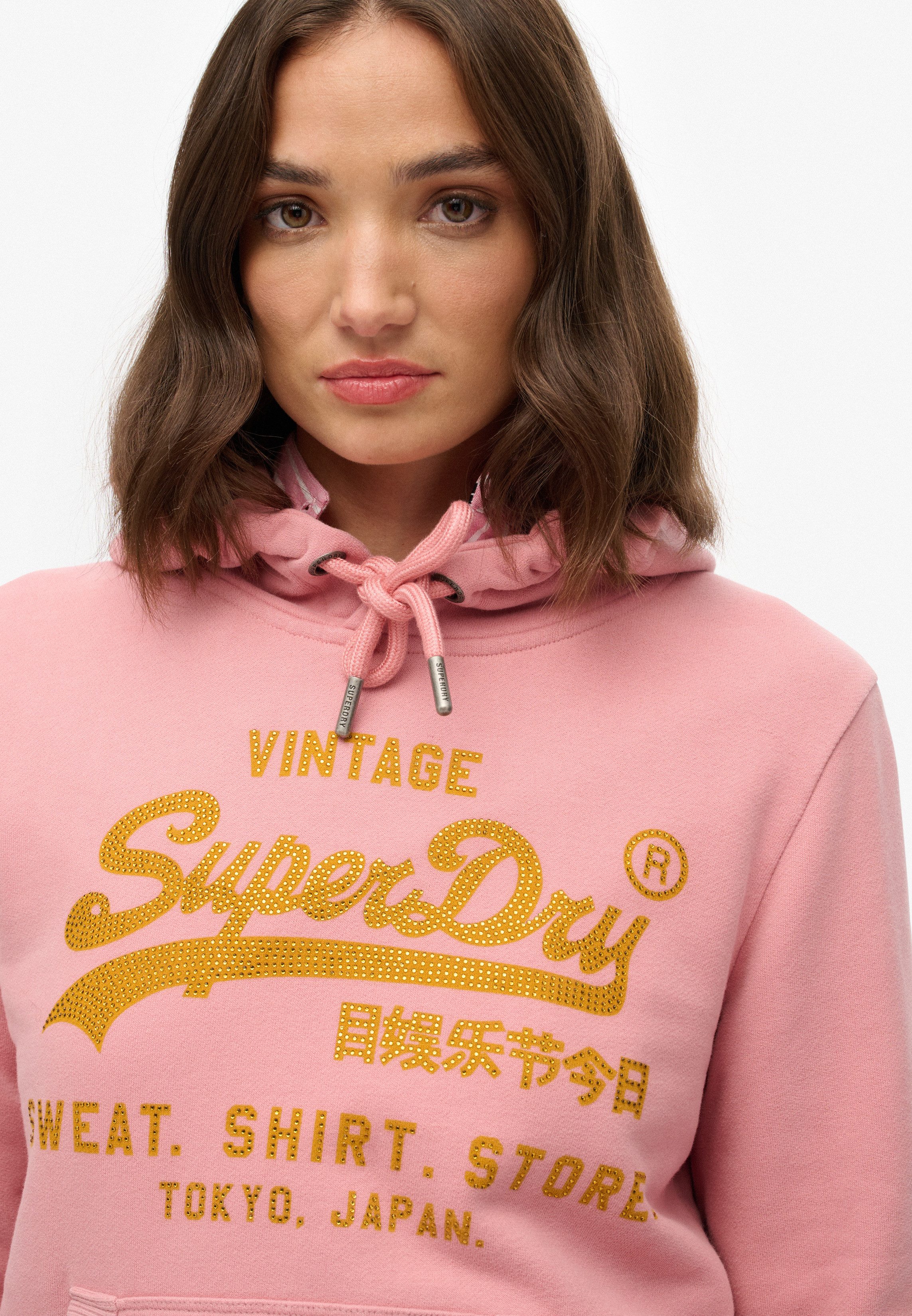 Superdry Hoodie EMBELLISHED VL RELAXED HOOD