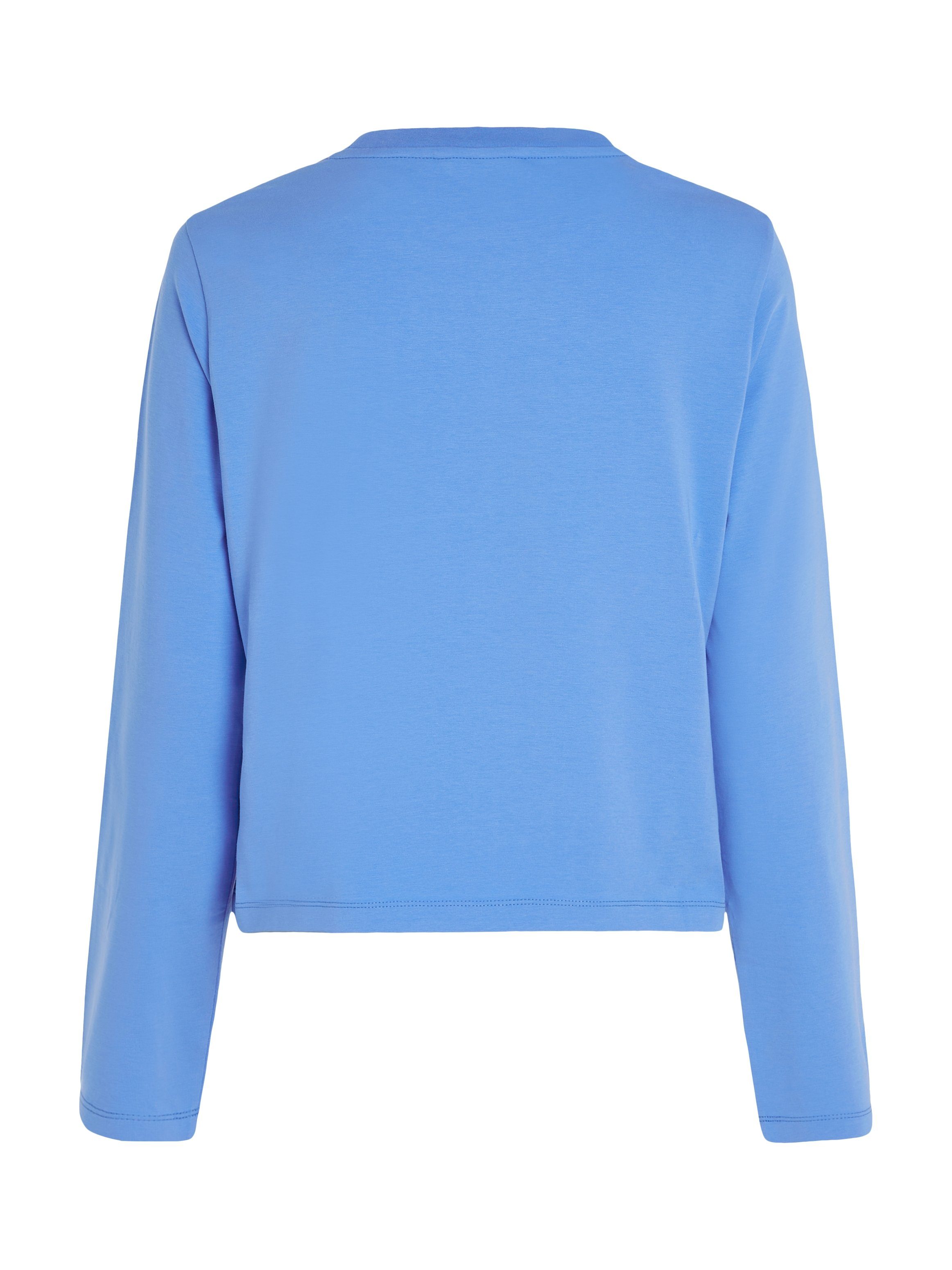 Tommy Hilfiger Shirt met lange mouwen 1985 REG MINI CORP LOGO C-NK LS met logo opschrift op borsthoogte