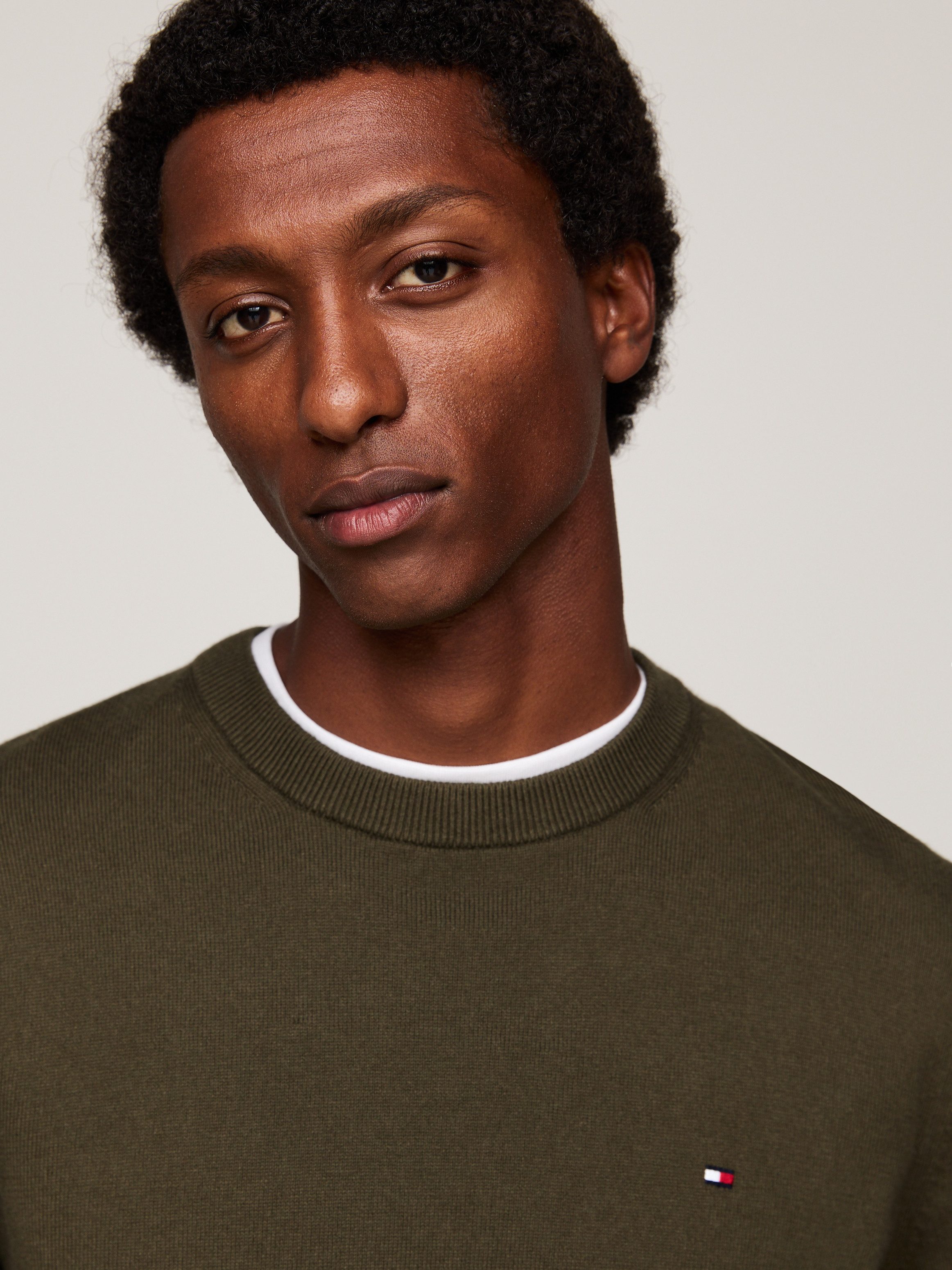 Tommy Hilfiger Trui met ronde hals PIMA ORG CTN CASHMERE CREW NECK