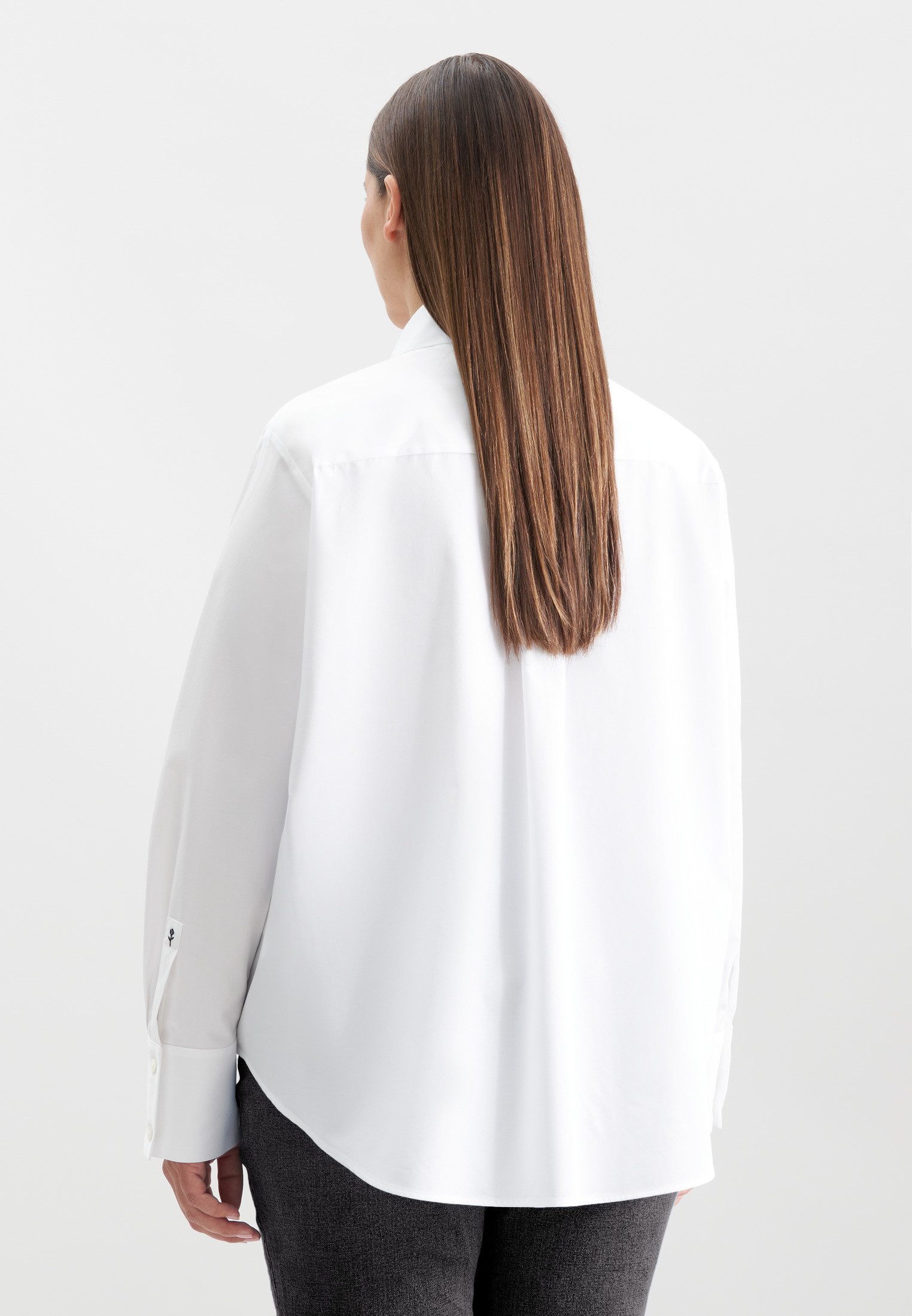 seidensticker Overhemdblouse Zwarte roos