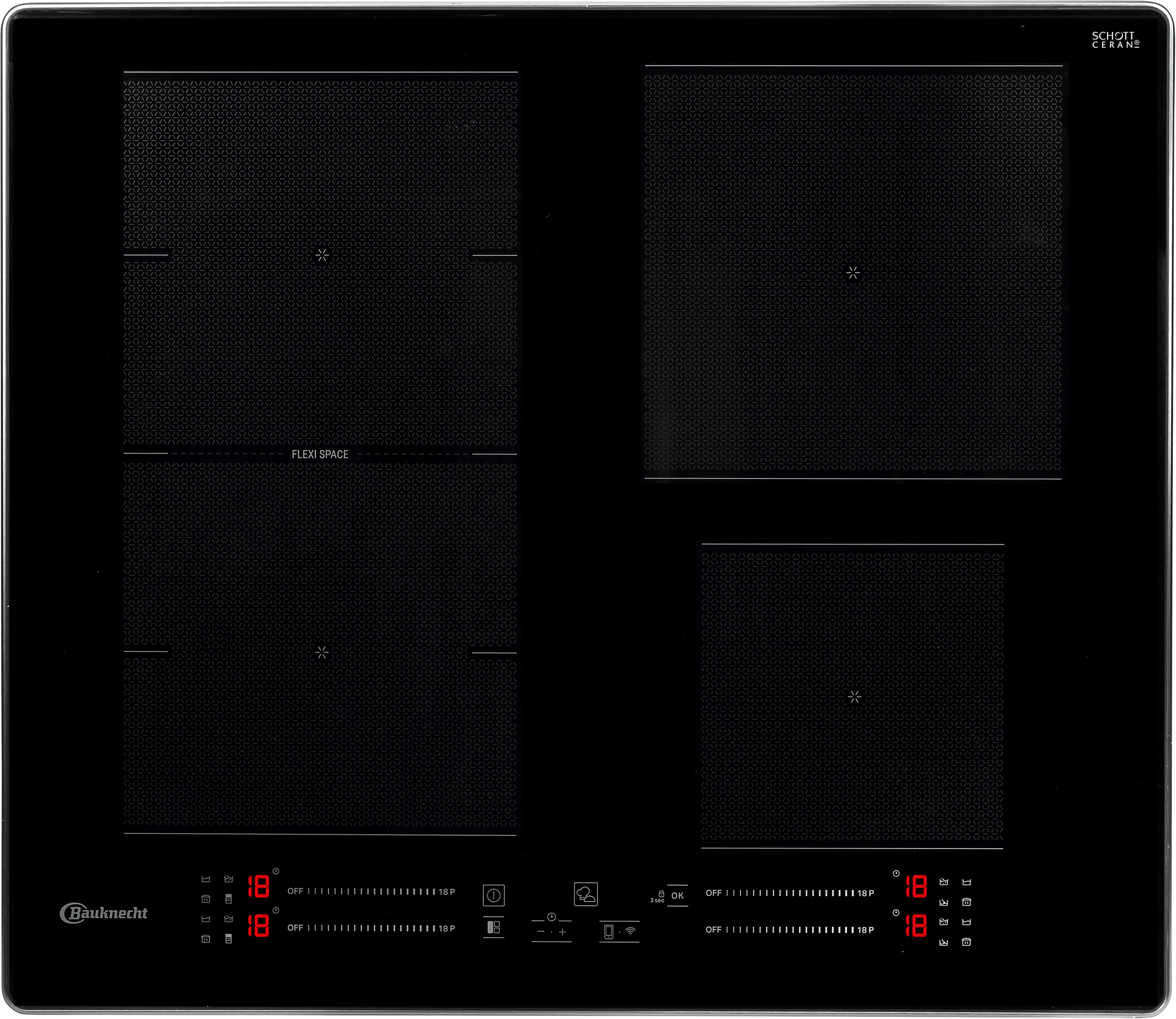 BAUKNECHT Inductiekookplaat van SCHOTTCERAN BS 3960F AL